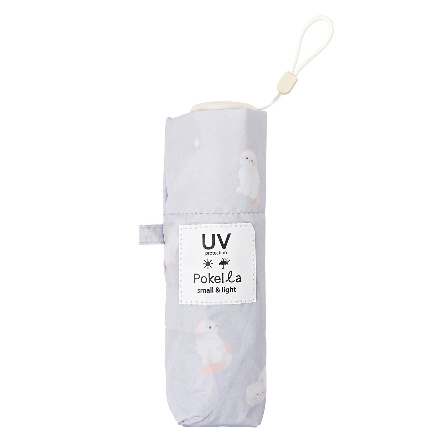 晴雨兼用 ポケラ 猫5段ミニ傘 - 画像3