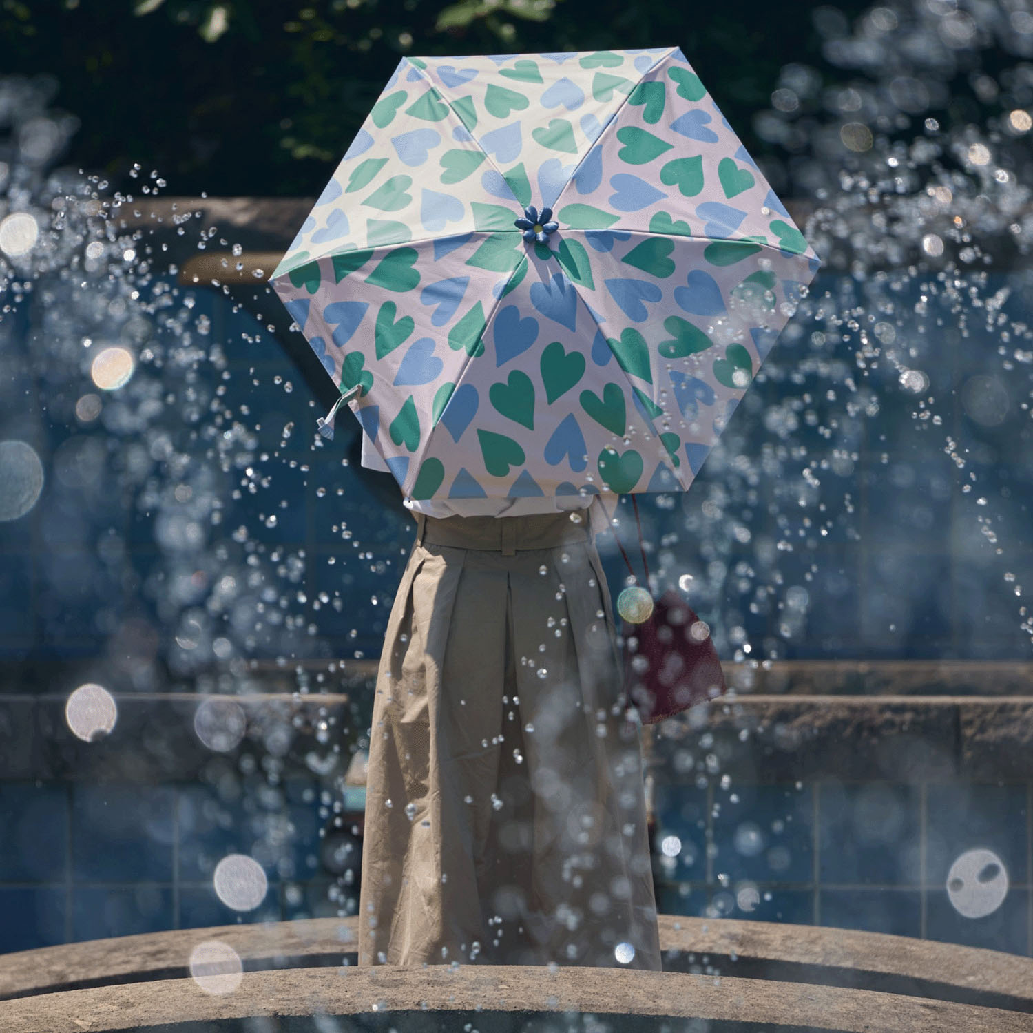 【assa】 Ohana parasol（オハナパラソル） ハートミニ傘