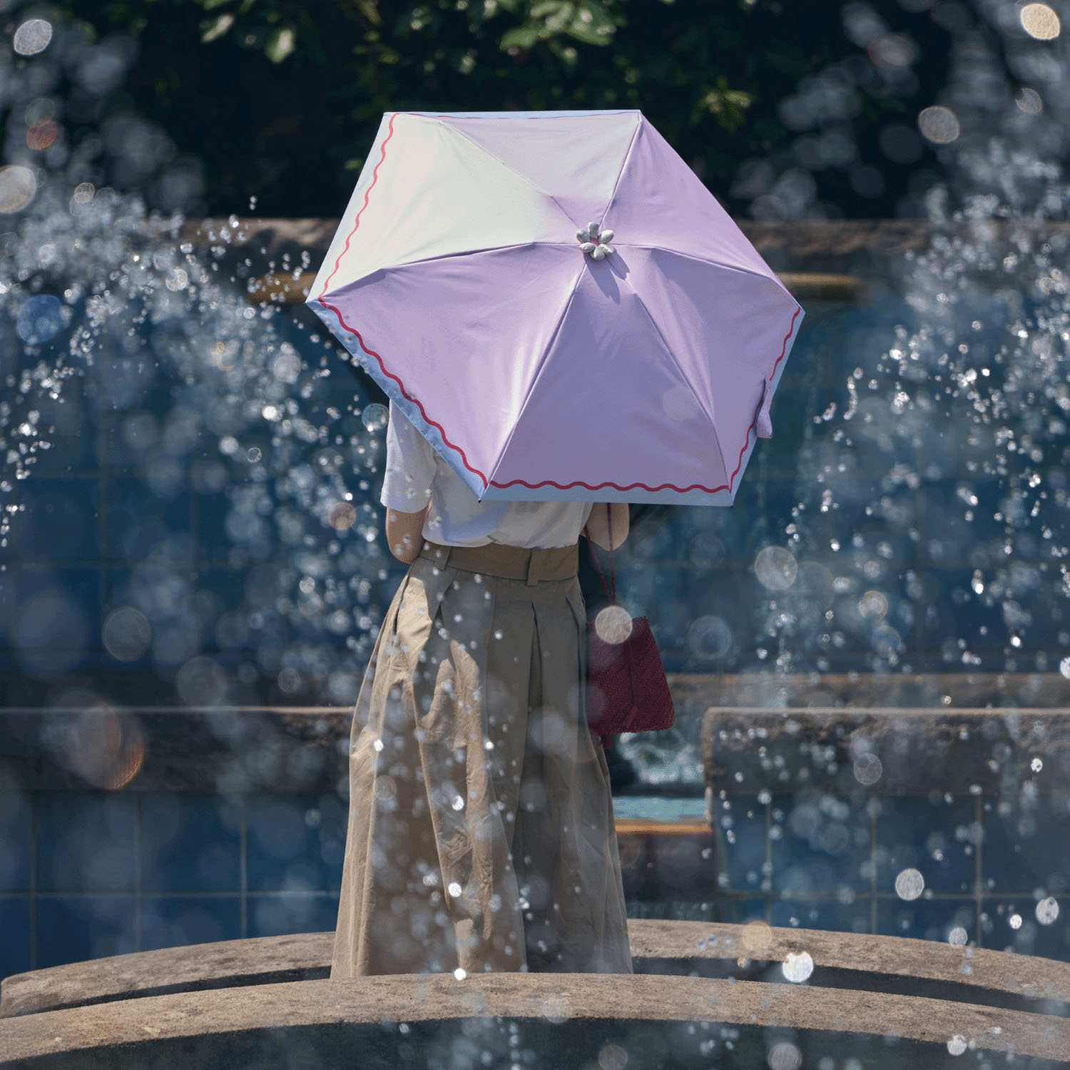 【assa】 Ohana parasol（オハナパラソル） ナミナミミニ傘