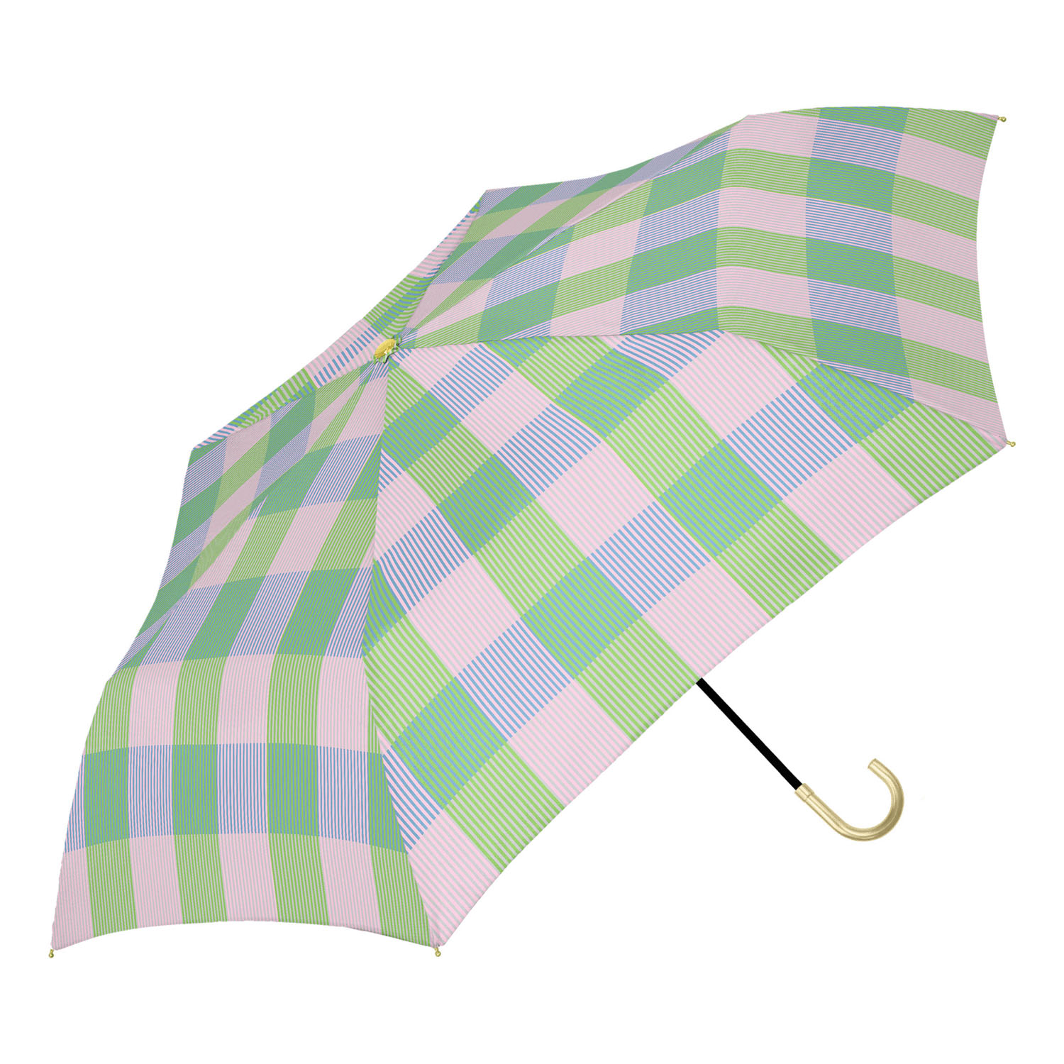 【assa】 晴雨兼用シアーチェックミニ傘 - 画像1