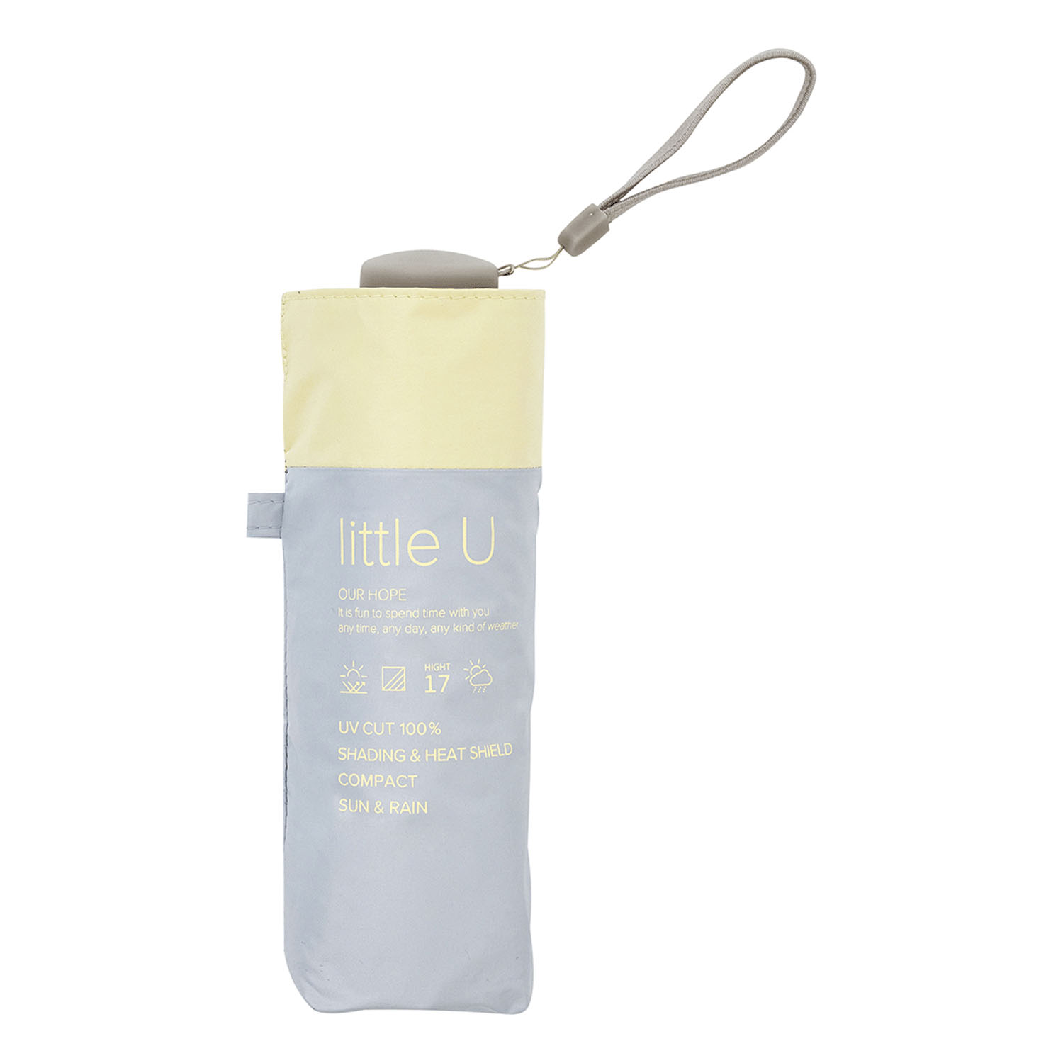 【because】 晴雨兼用 PUリトルユーバイカラーコンパクト傘 - 画像3