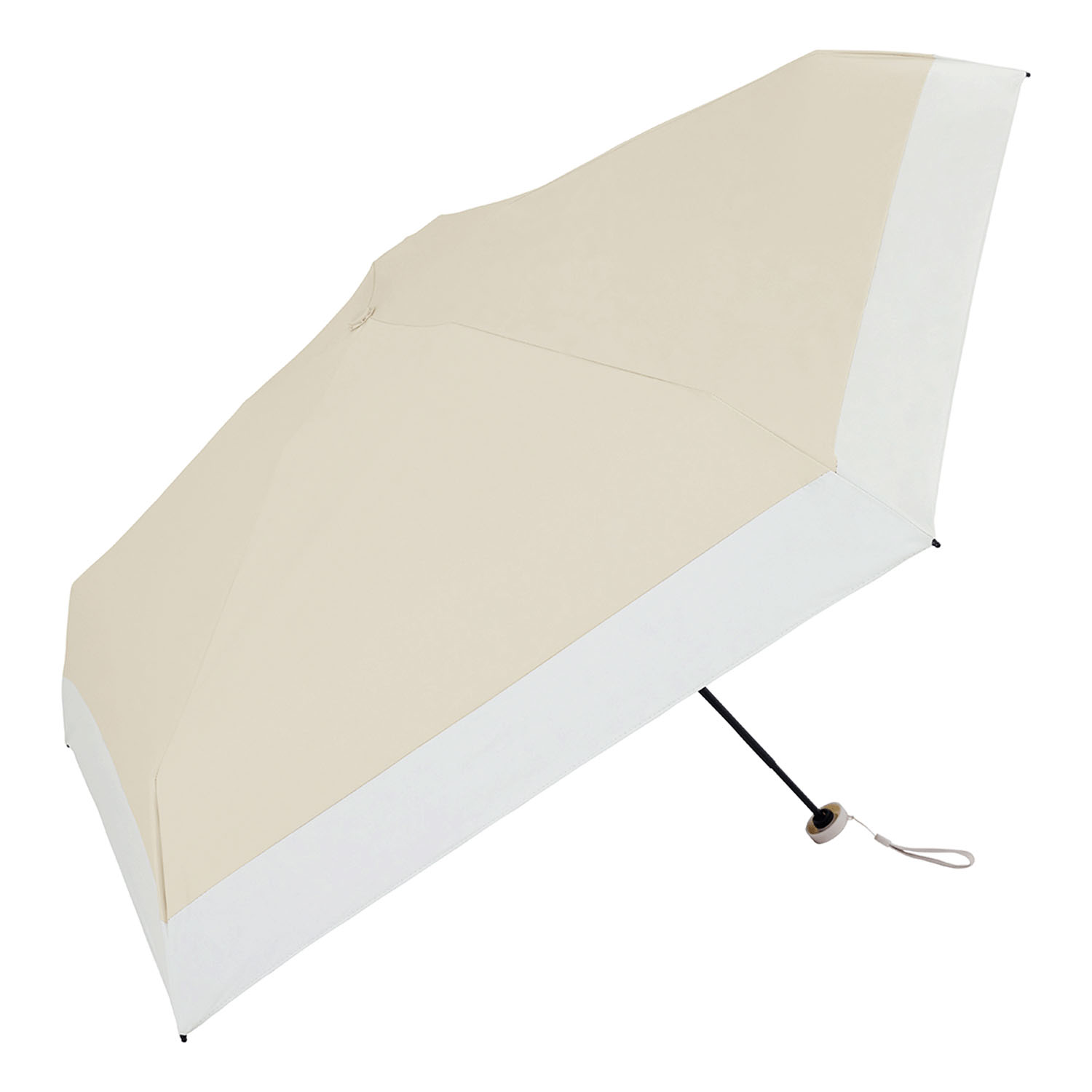 【because】 晴雨兼用 PUリトルユーバイカラーコンパクト傘 - 画像4