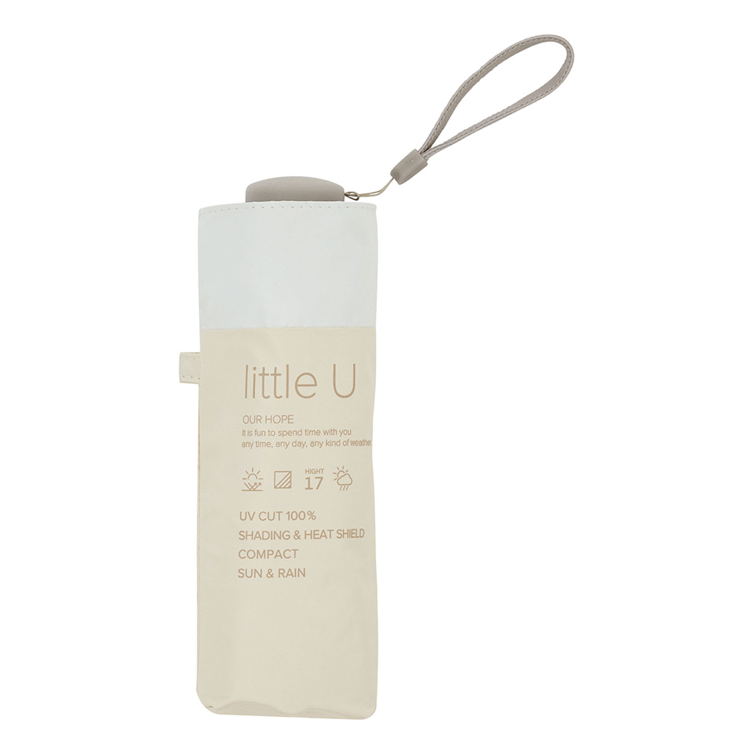 【because】 晴雨兼用 PUリトルユーバイカラーコンパクト傘 - 画像5