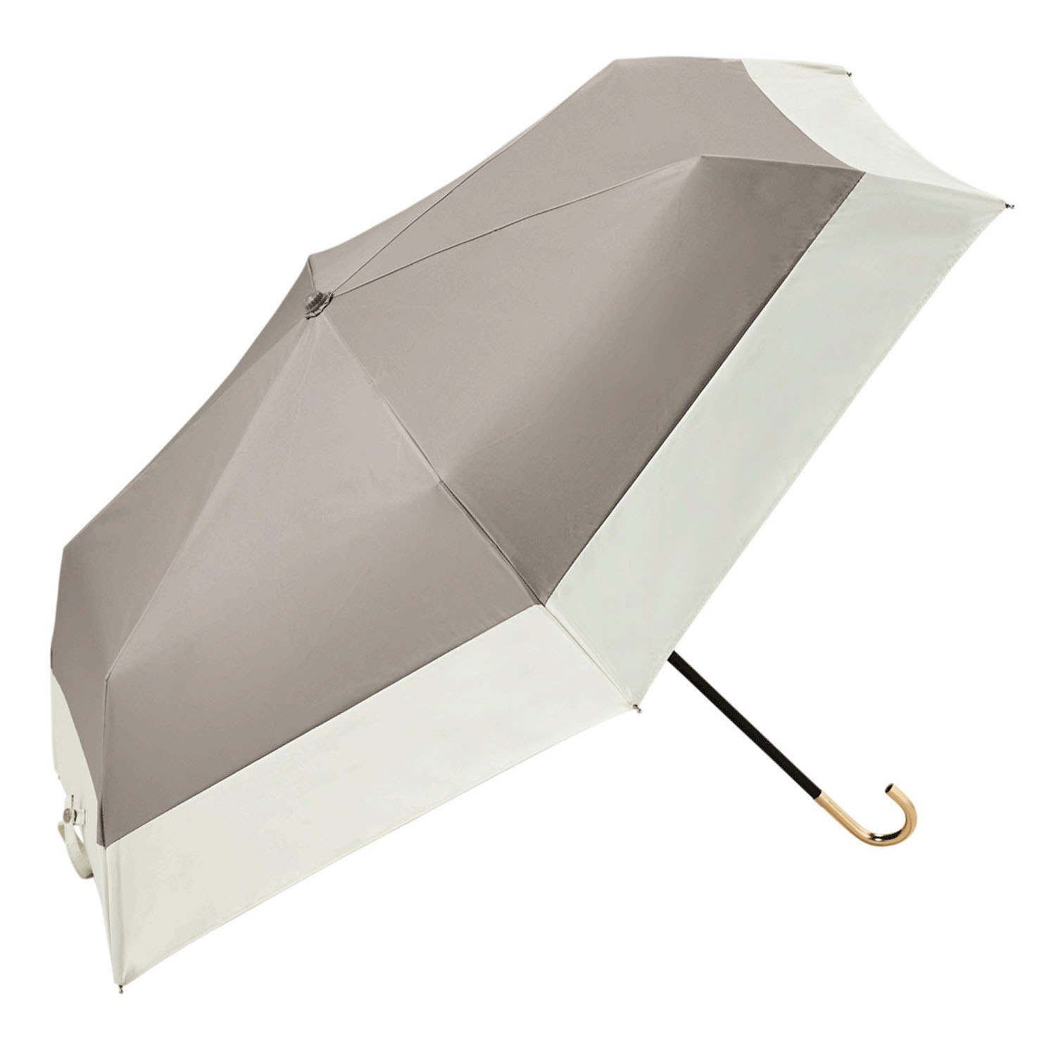 【because】 晴雨兼用 PUバイカラー折傘