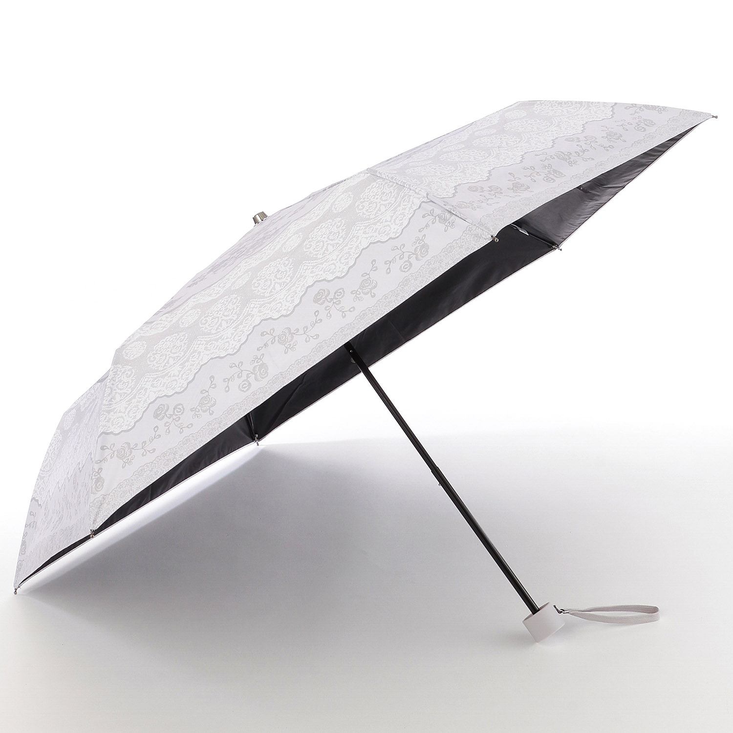 晴雨兼用傘 レース柄ミニ - 画像3