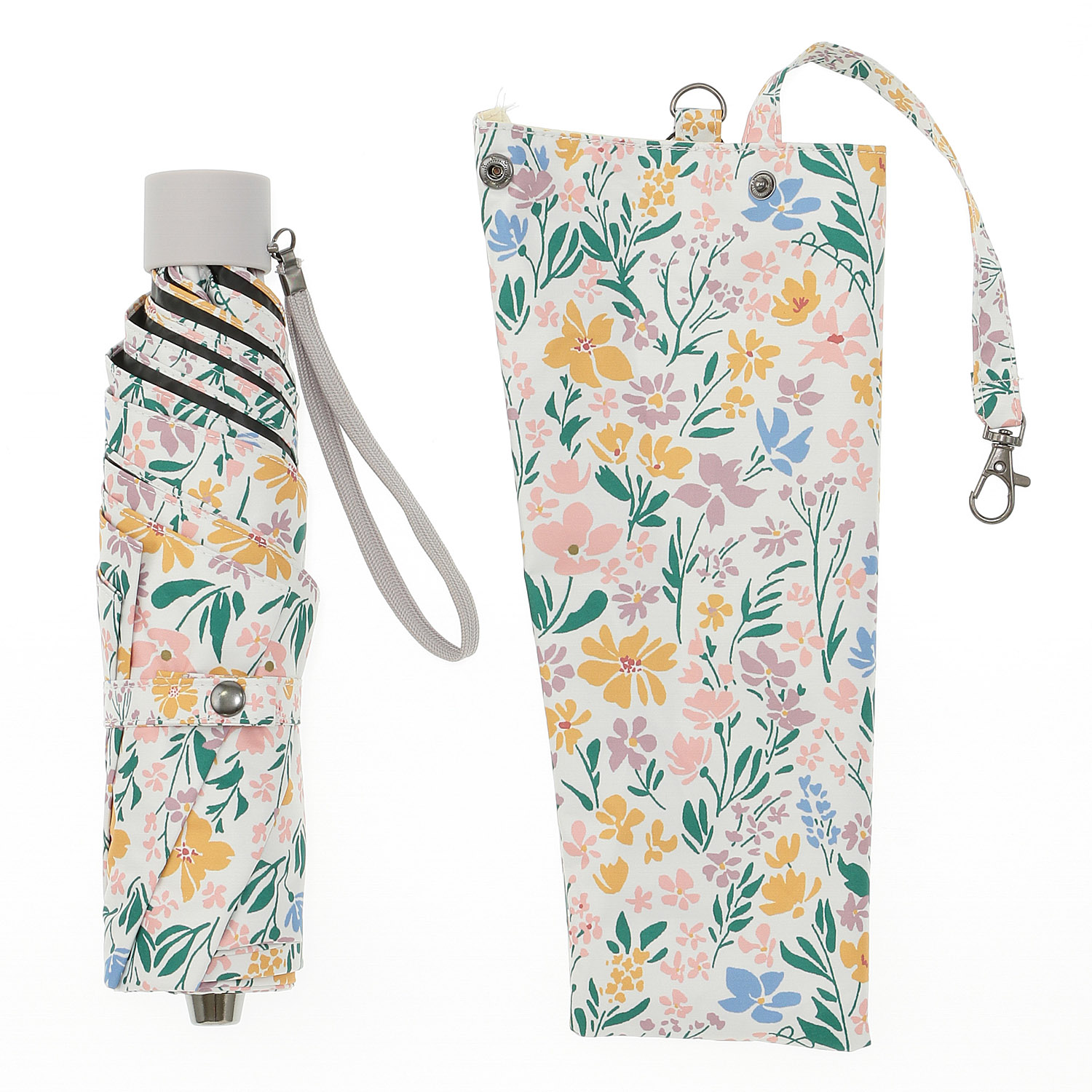 晴雨兼用傘 マルチボタニカル柄ミニ - 画像4