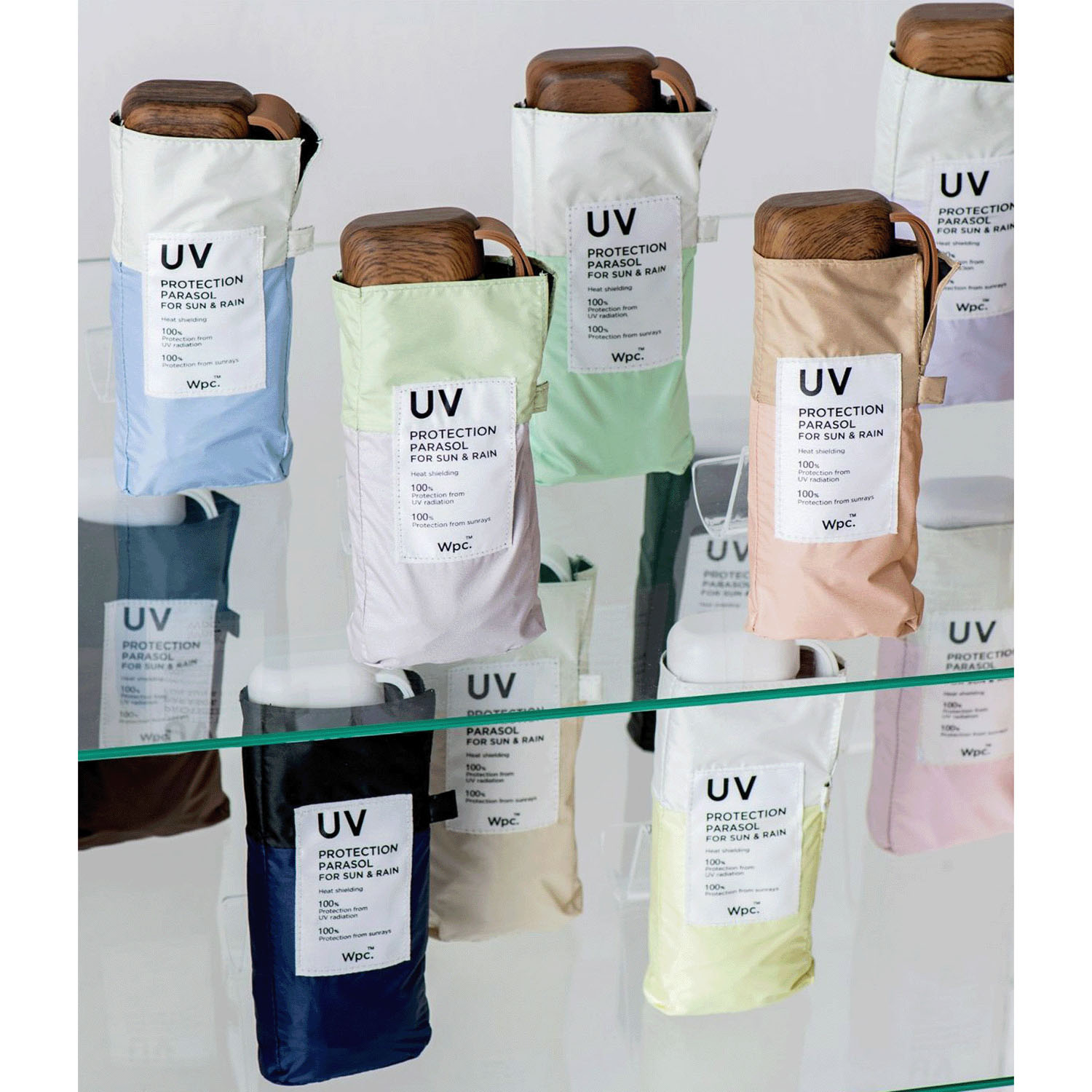 【ダントツ1番人気】 Wpc 遮光切継ぎタイニー 晴雨兼用 折傘 - 画像1