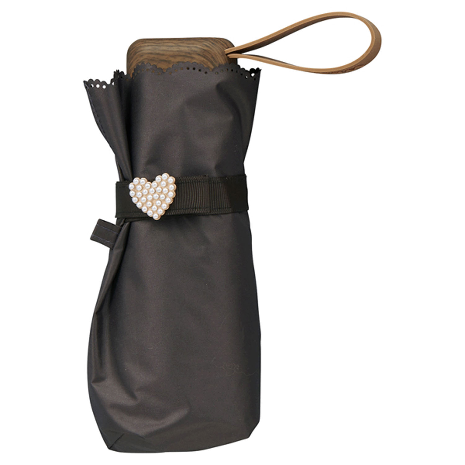 Wpc．遮光ビジューボタンミニ傘 - 画像2