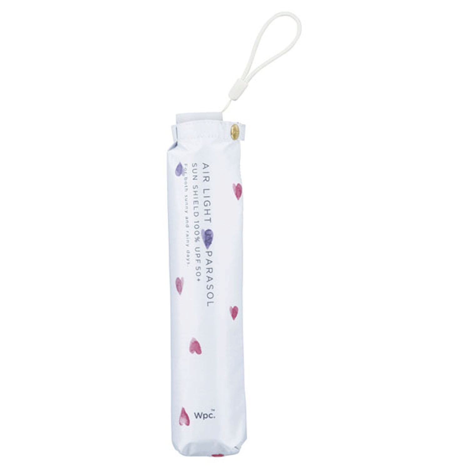 【超軽量】 Wpc．遮光軽量水彩ハートミニ傘 - 画像4