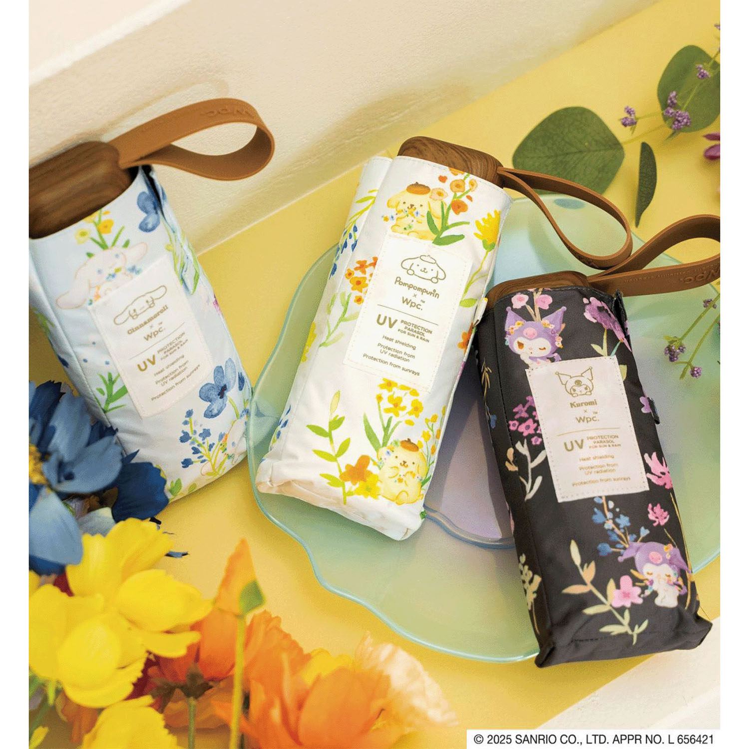 Wpc．サンリオ遮光水彩フラワーミニ傘
