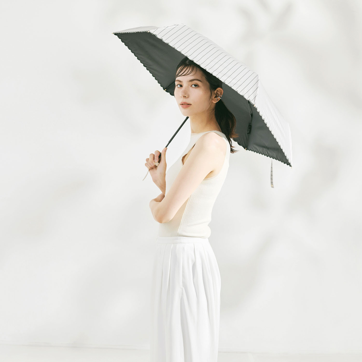 【water front】ネオミニ晴雨兼用折傘 マルシェ - 画像1