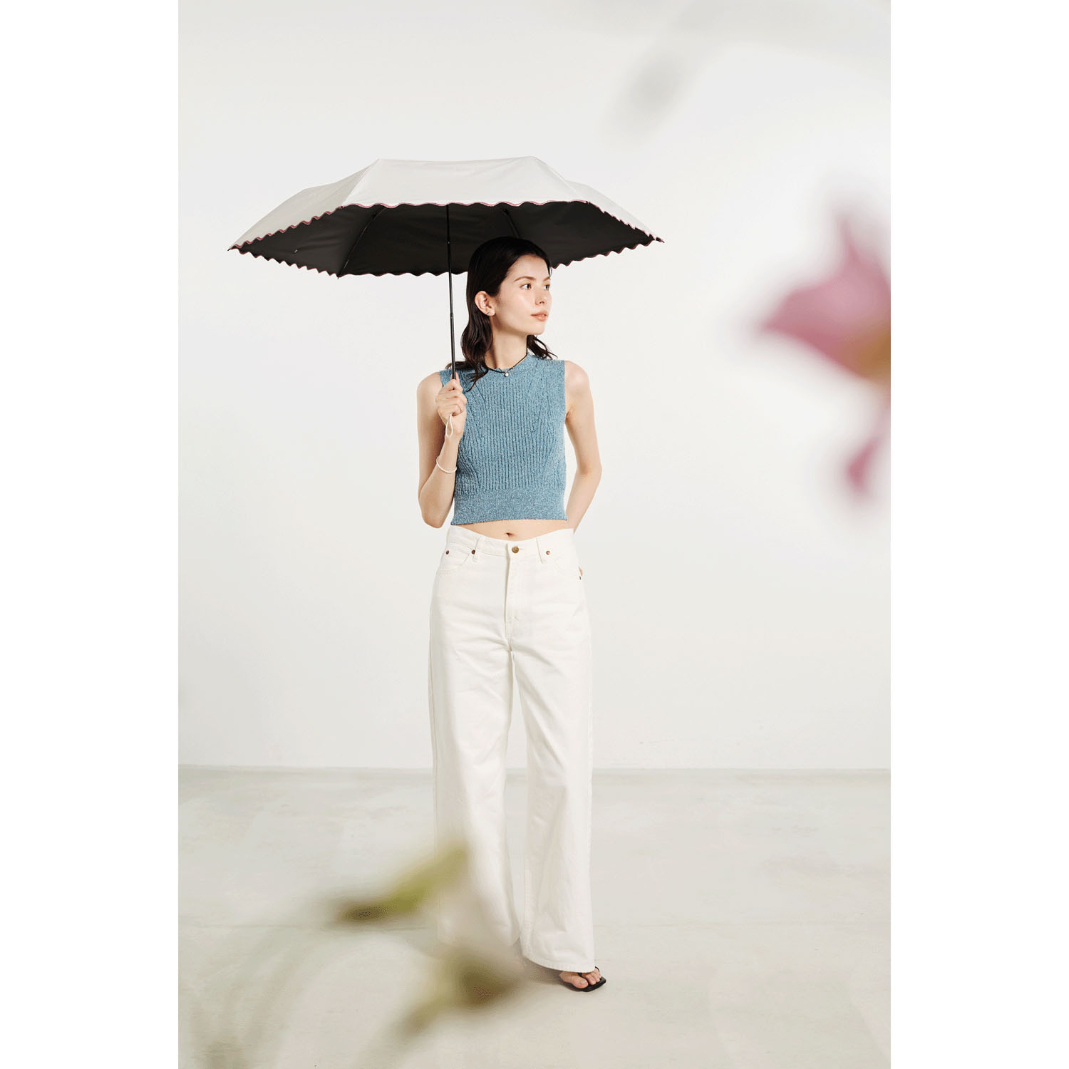 【water front】 ハンディルーフ晴雨兼用カレント折傘 - 画像7