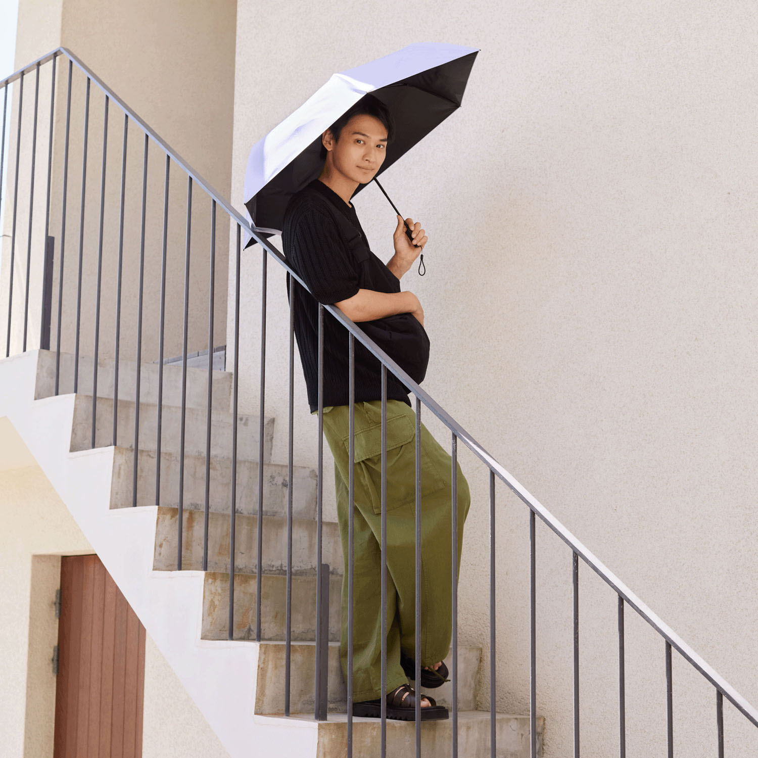 【water front】 クイックシャフト晴雨兼用自動開閉 - 画像1