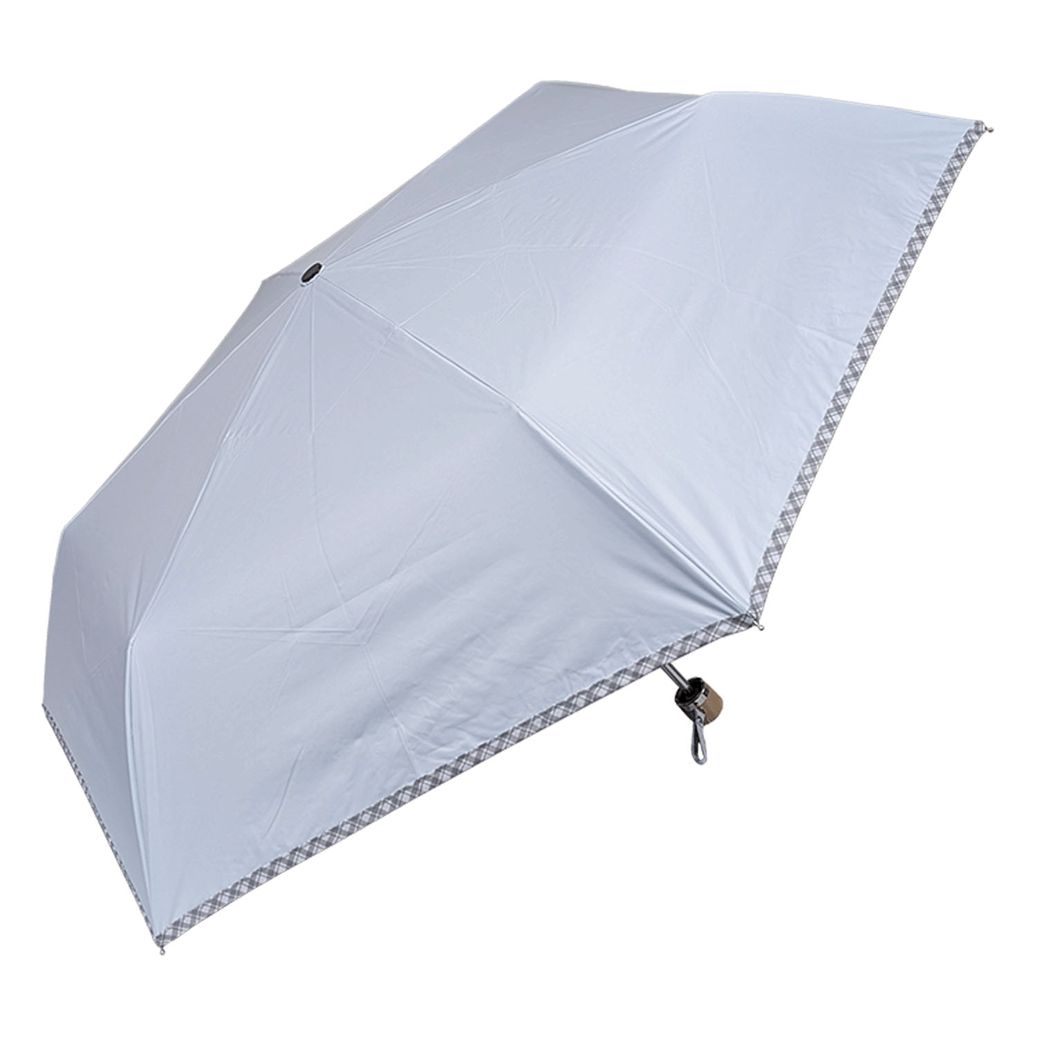 【RIC】 晴雨兼用転写パイピングチェック折傘 - 画像9