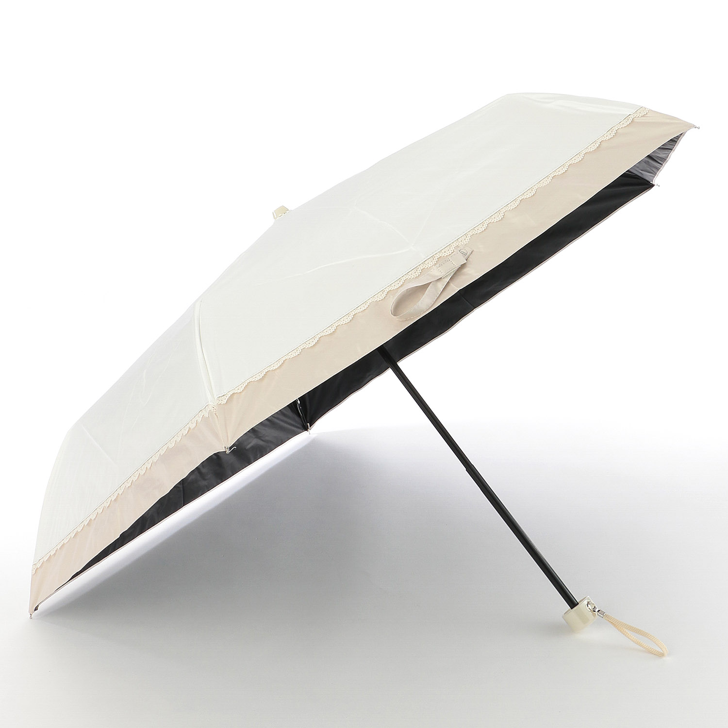 【耐風仕様】 晴雨兼用 切り継ぎレースミニ傘 - 画像2