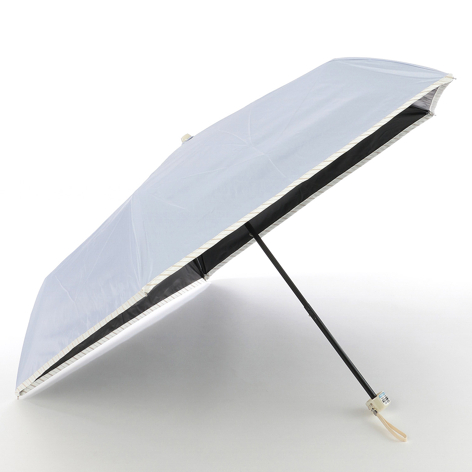 【耐風仕様】 晴雨兼用パイピングラインミニ傘 - 画像2