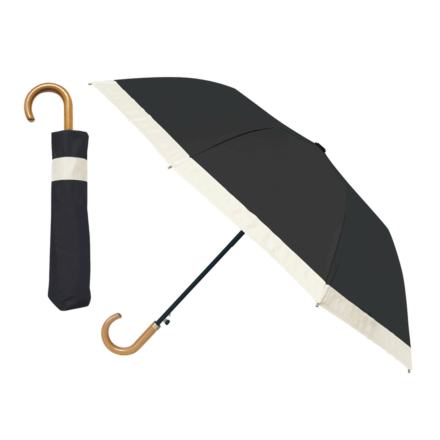 pink trick グログラン折り畳みジャンプ傘 - 画像2