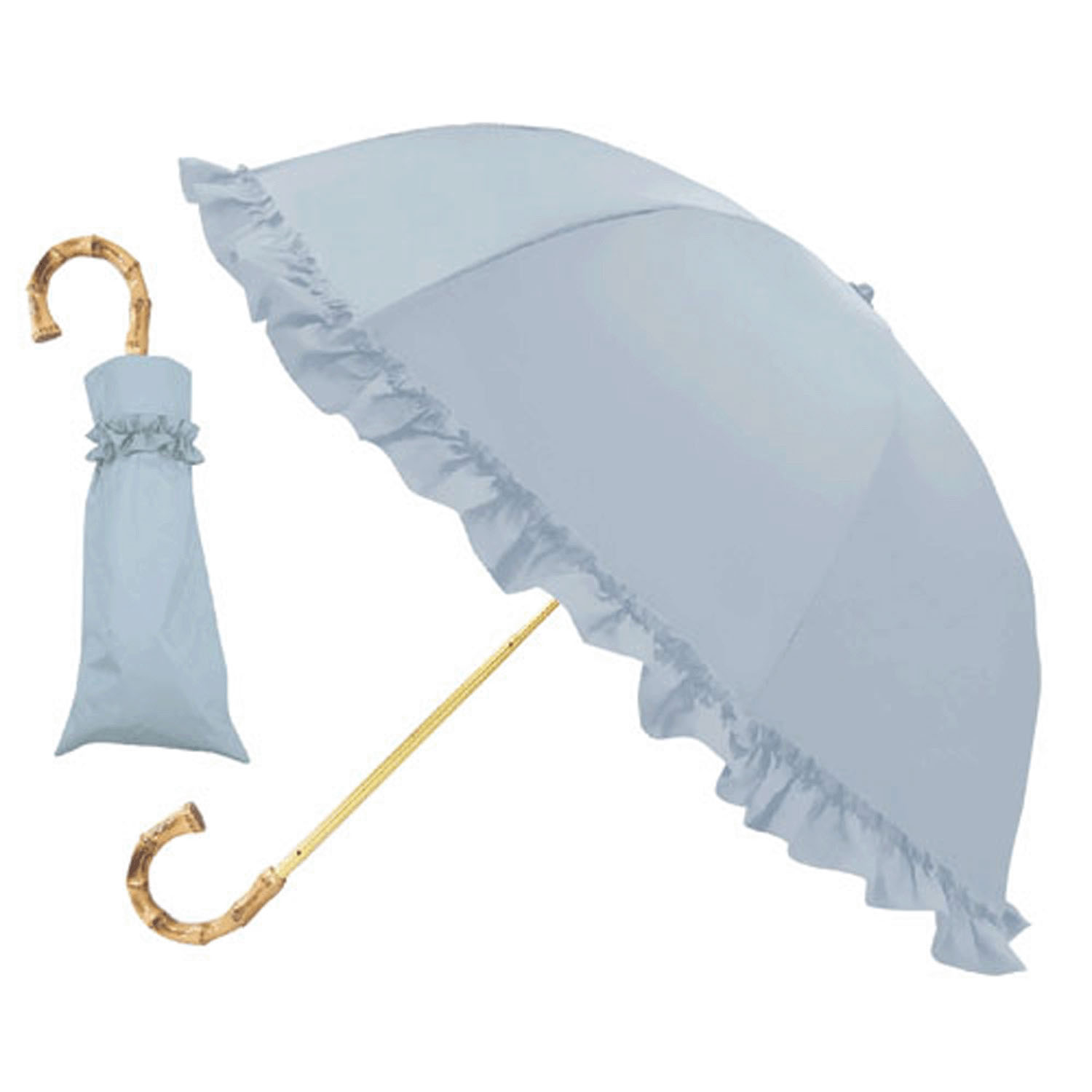 【大人気商品！】 pink trick 完全遮光 フリル 晴雨兼用 2段折傘 - 画像10