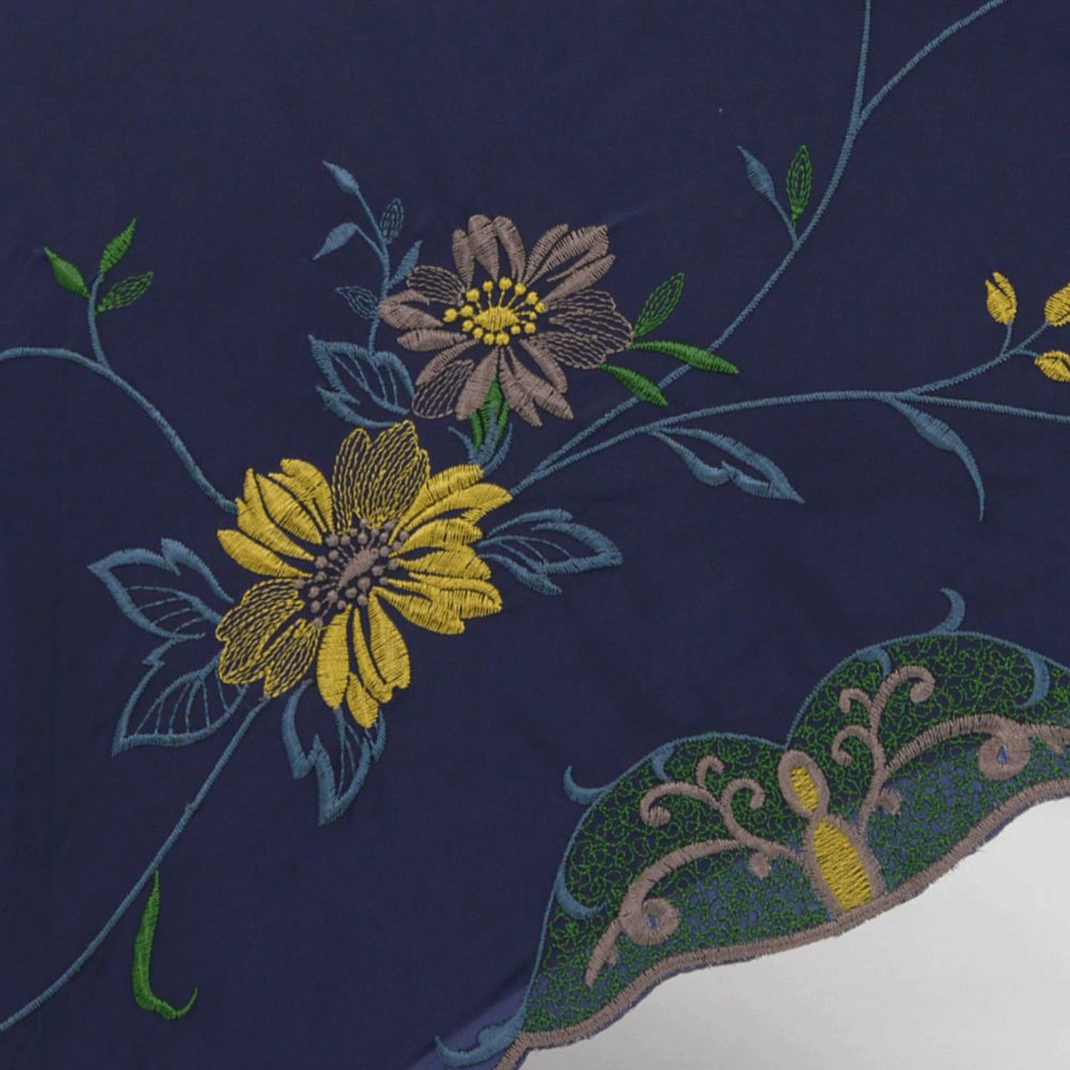 完全遮光 （晴雨兼用）女優日傘 「花鳥刺繍」ミニ折り畳み傘 - 画像19