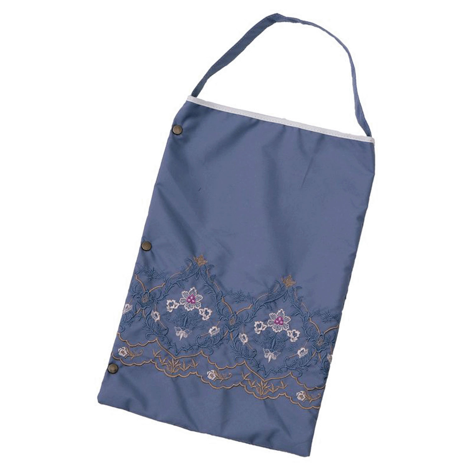 完全遮光 （晴雨兼用）女優日傘 「ダマスクオーガンジー刺繍かわず張り」ショート折り畳み - 画像16