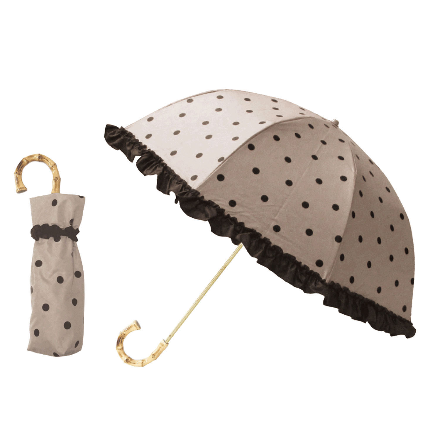 pink trick フリルドット 折傘 - 画像2