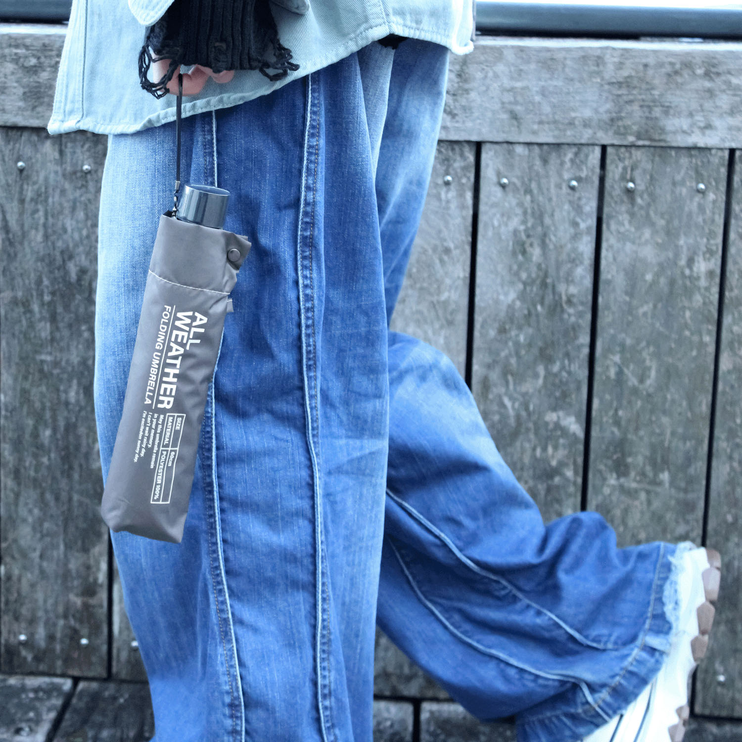 【耐風仕様】 晴雨兼用 男女兼用ラージサイズ折傘 - 画像4