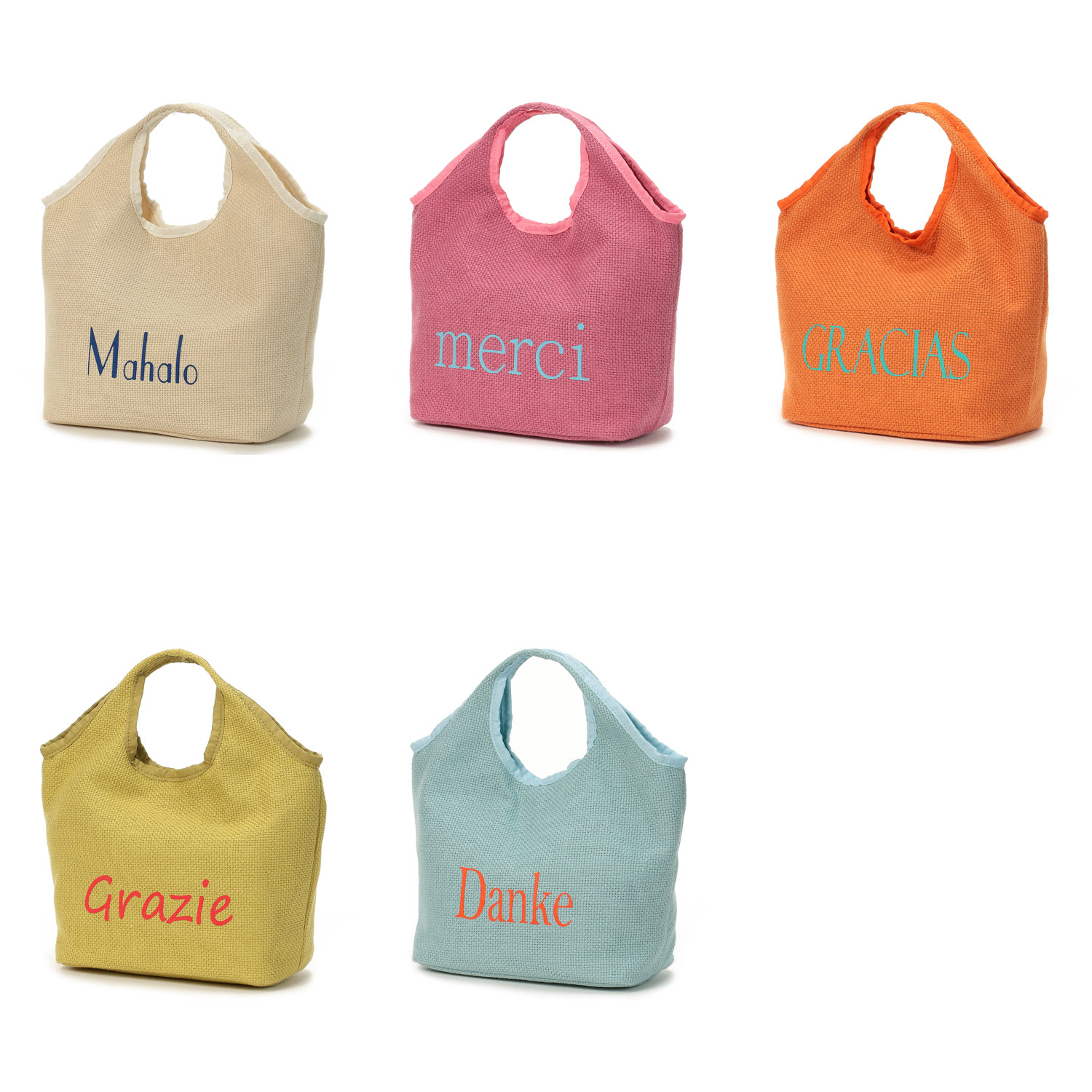 COOCO 世界のありがとうロゴプリントバッグ