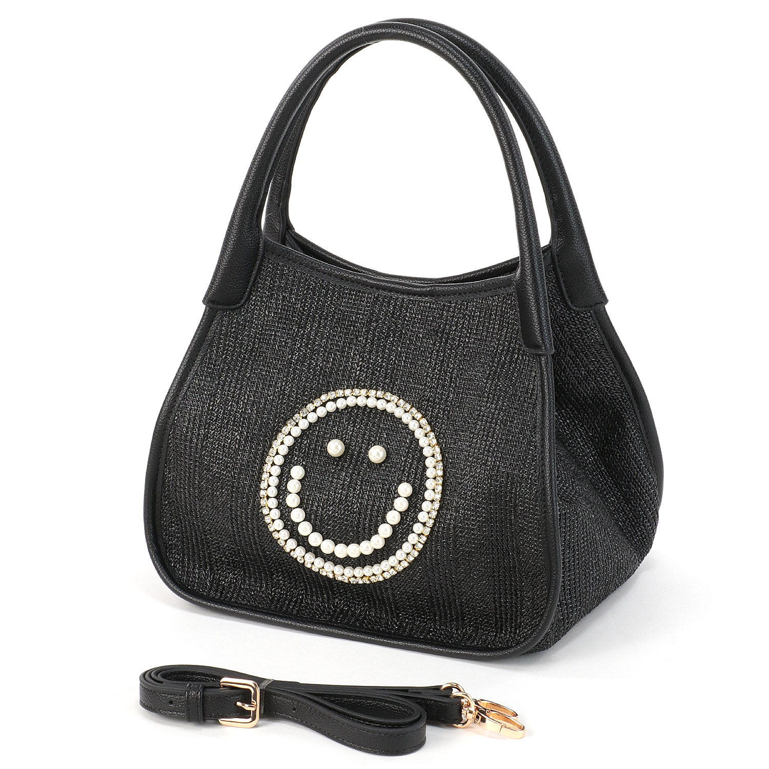 COOCO SMILEY パール刺繍シート2WAYトートバッグ - 画像2