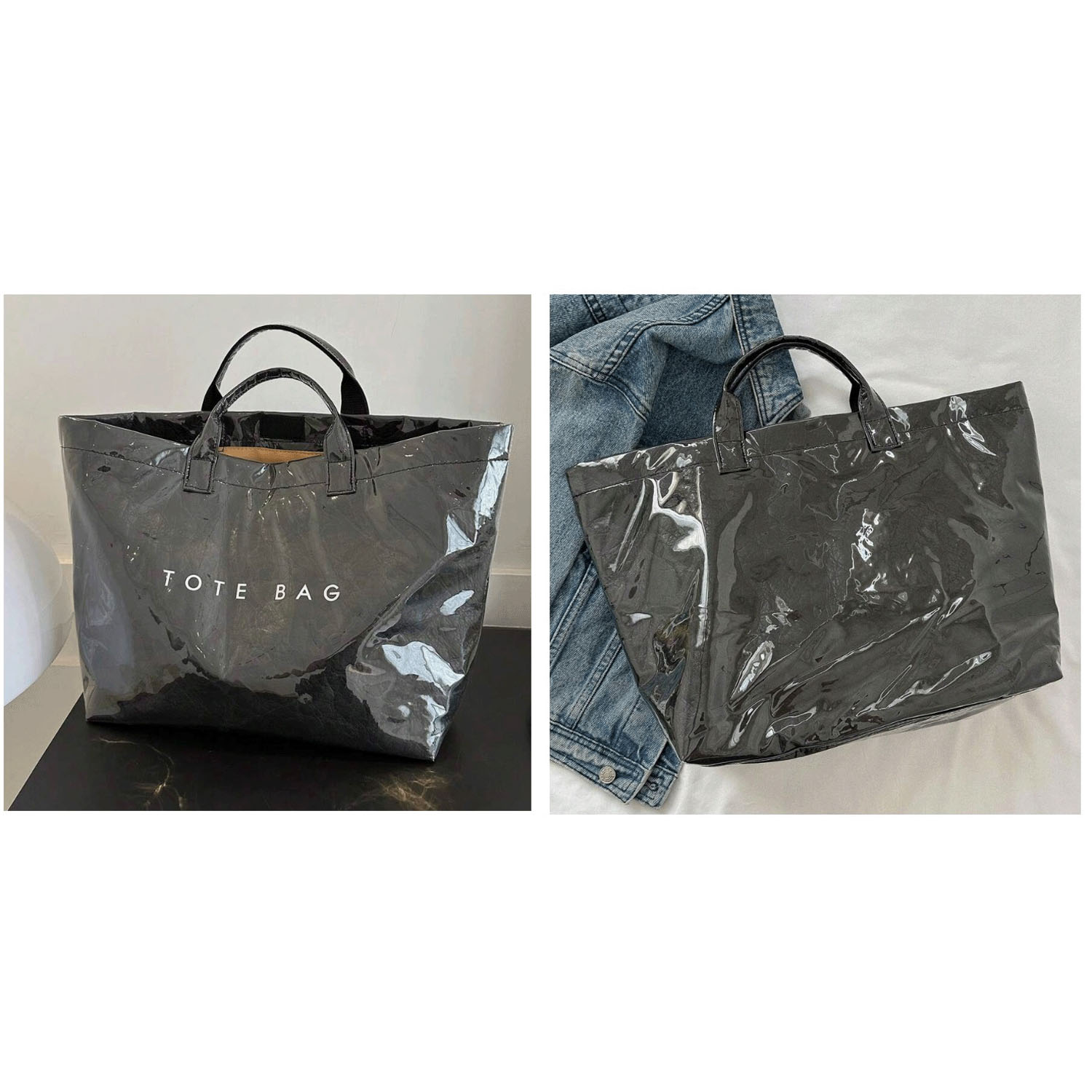 【新色入荷】PVCトートバッグ - 画像3