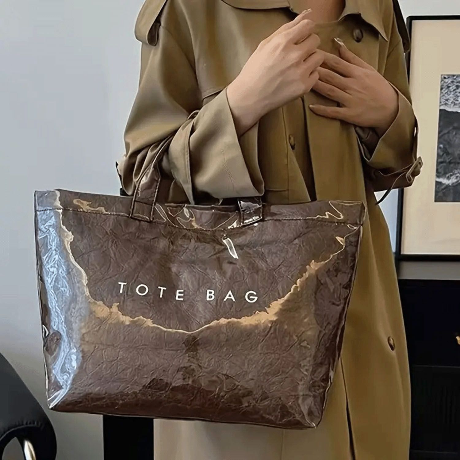 【新色入荷】PVCトートバッグ - 画像4