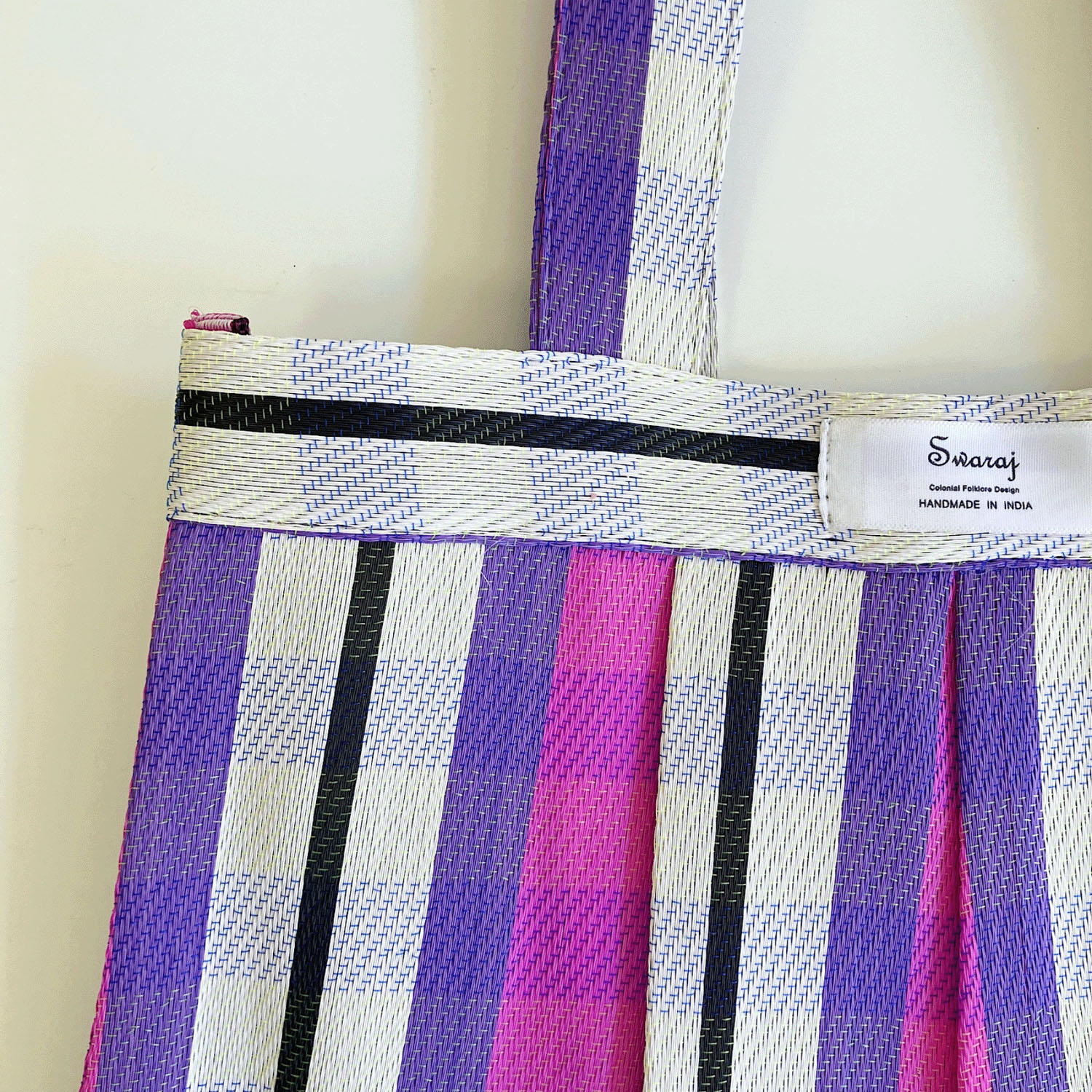 Swaraj タックチュールトートバッグ - 画像16