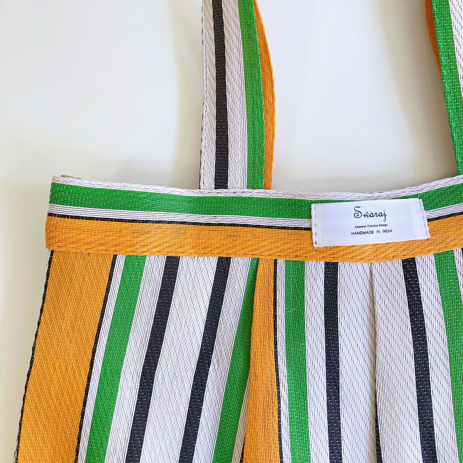 Swaraj タックチュールトートバッグ - 画像10