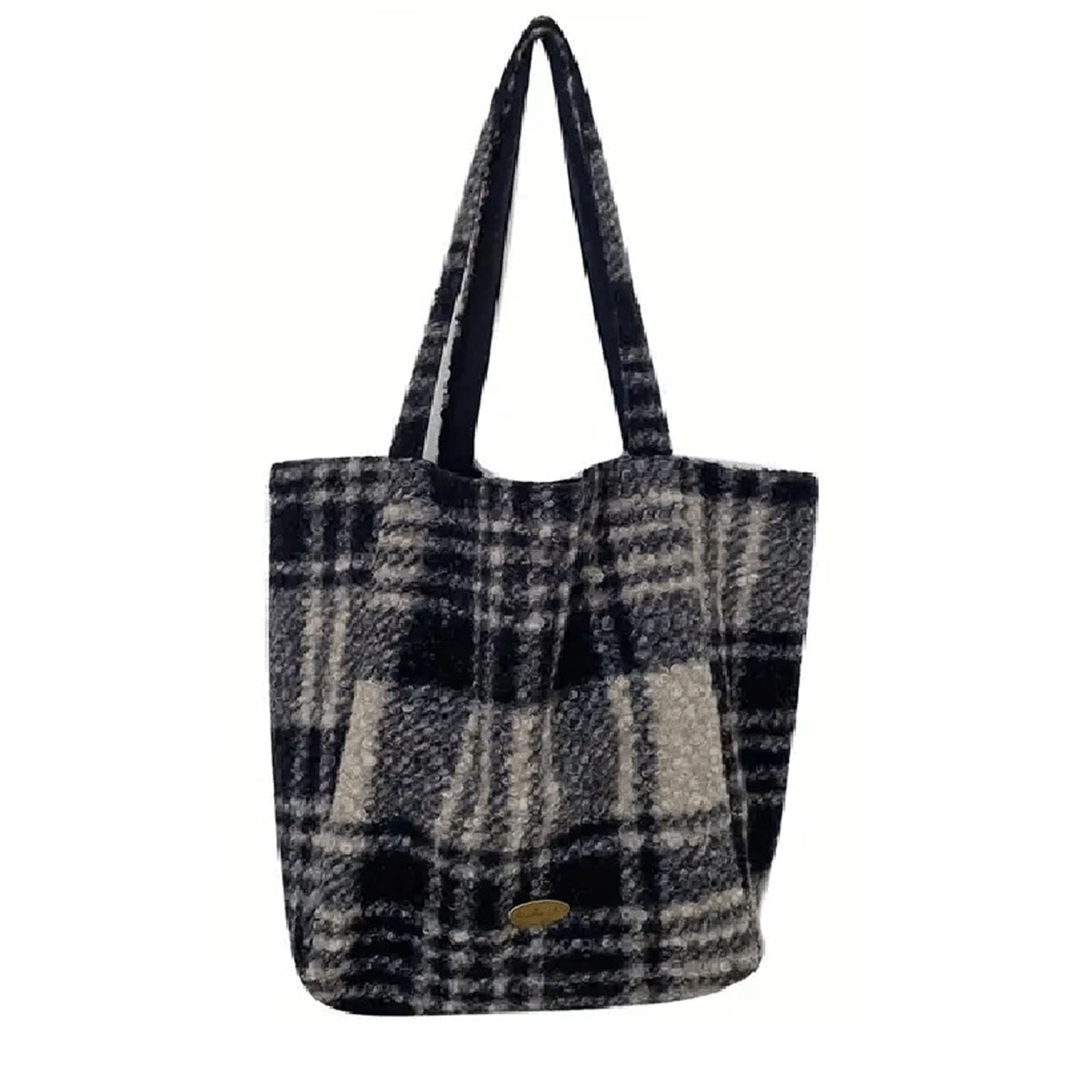 柄物ボアトートバッグ - 画像8