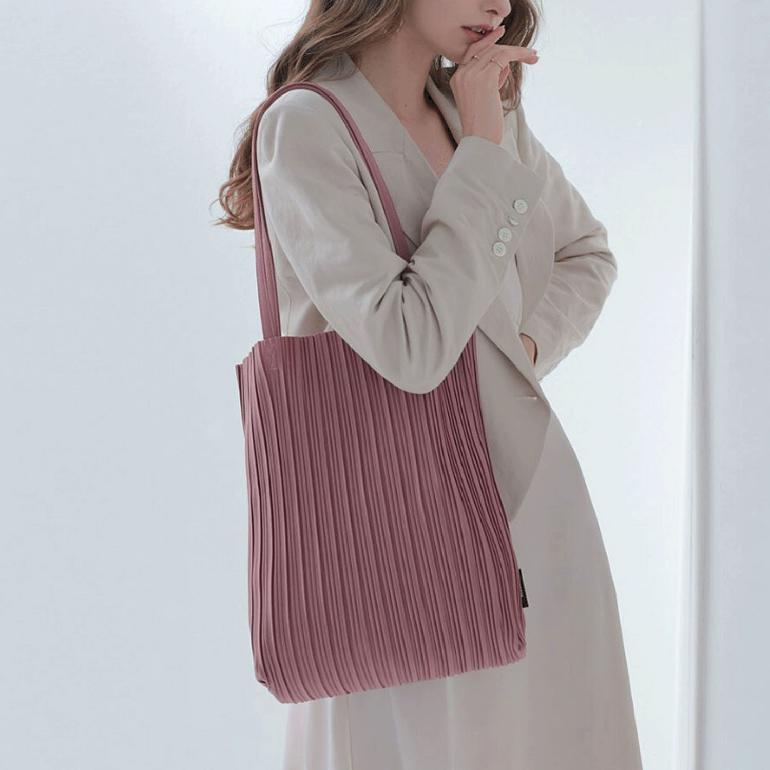 BLUEORB プリーツトートバッグ（ポーチ付き） - 画像22