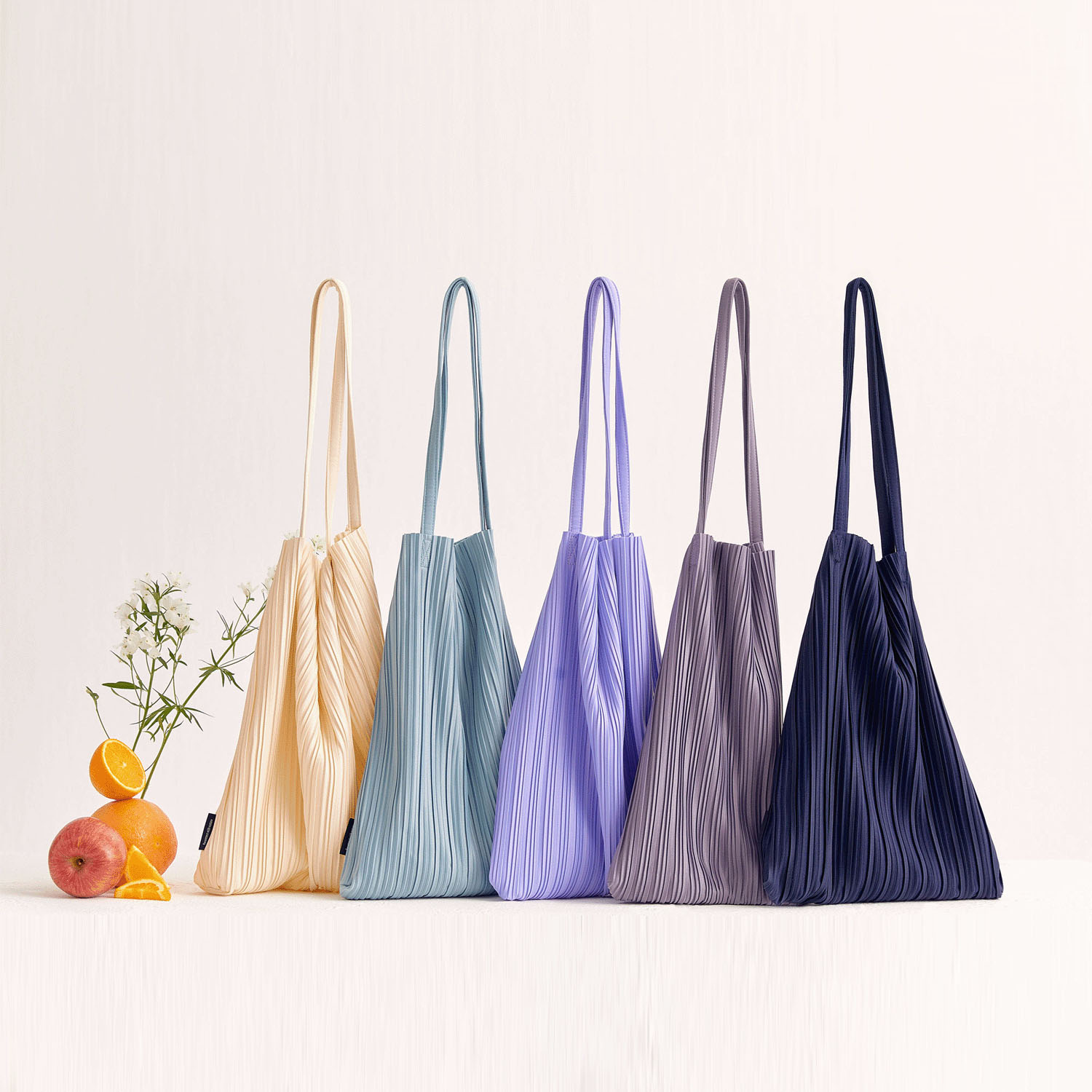 BLUEORB プリーツトートバッグ（ポーチ付き） - 画像5