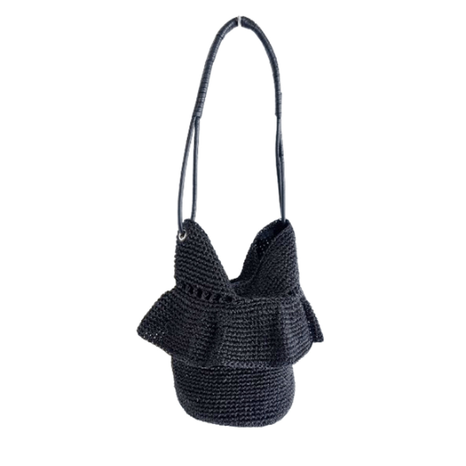 メタリックヤーンフリルワンショルダーバッグ - 画像2