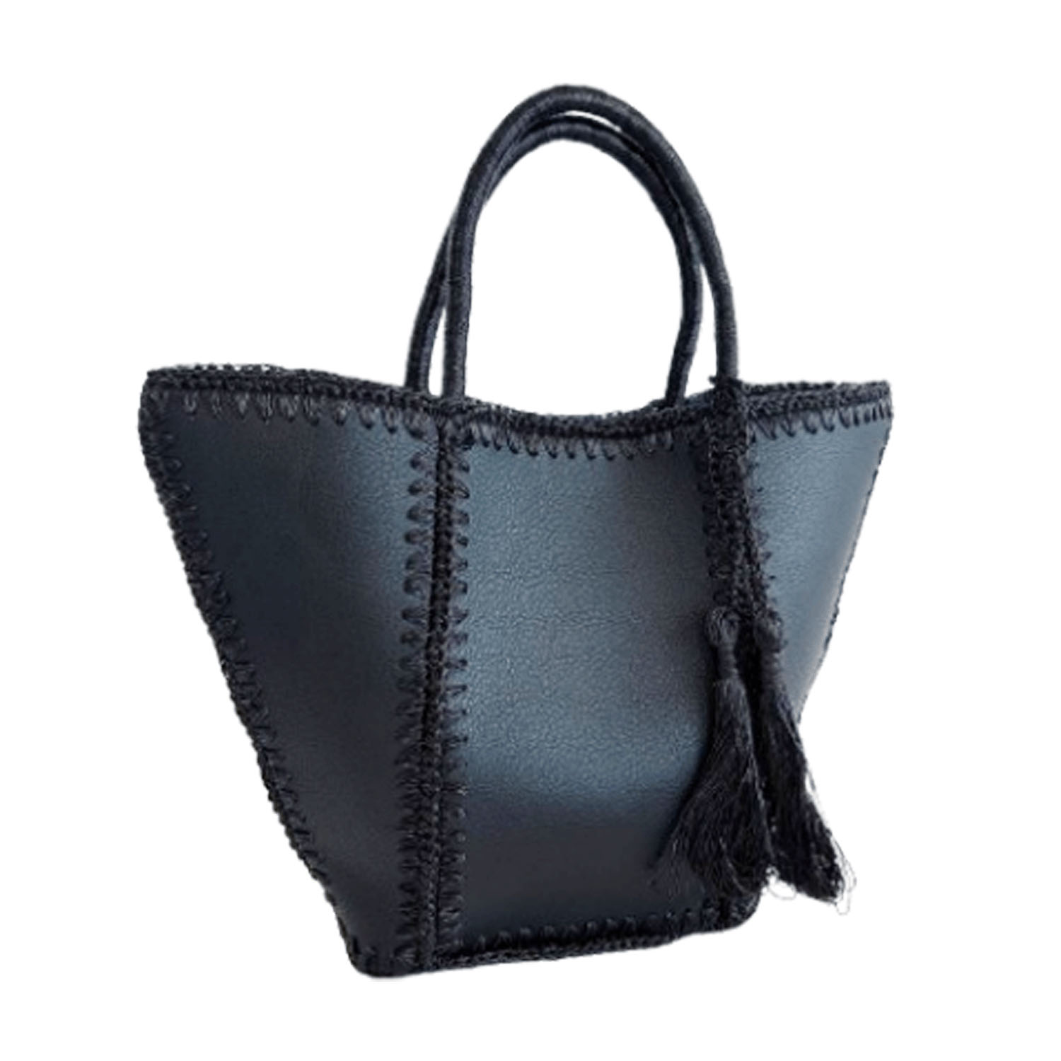 メタリック船型トートバッグ - 画像2