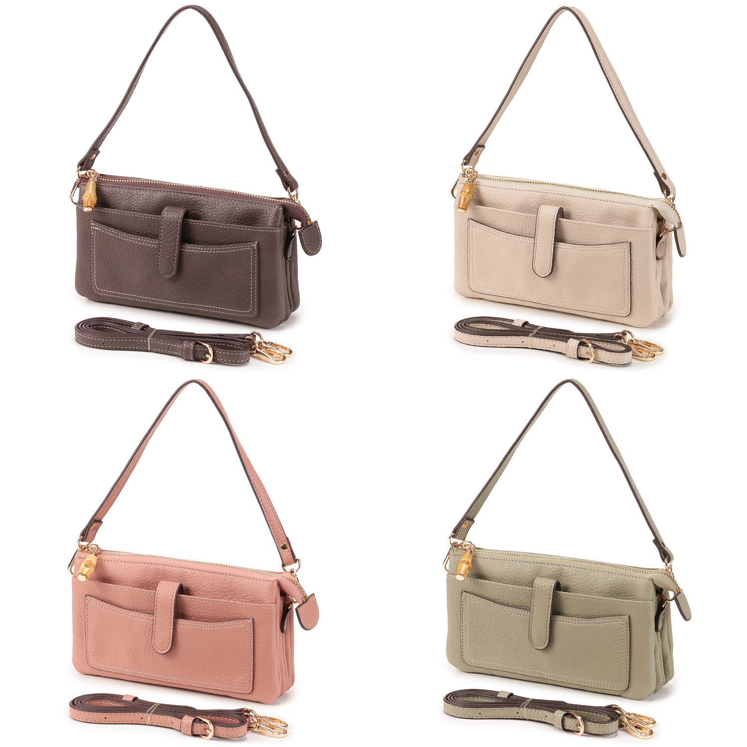 バンブー付きお財布ポシェット