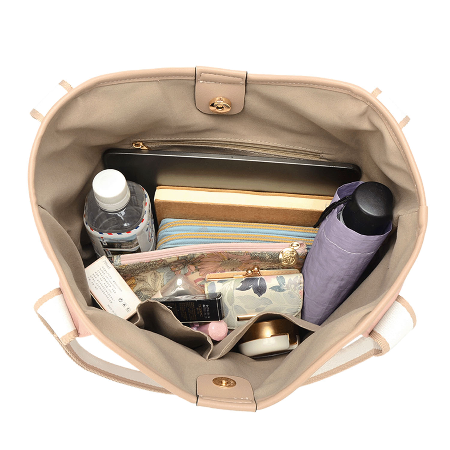 刺繍ラインテープハンドルトートバッグ - 画像2