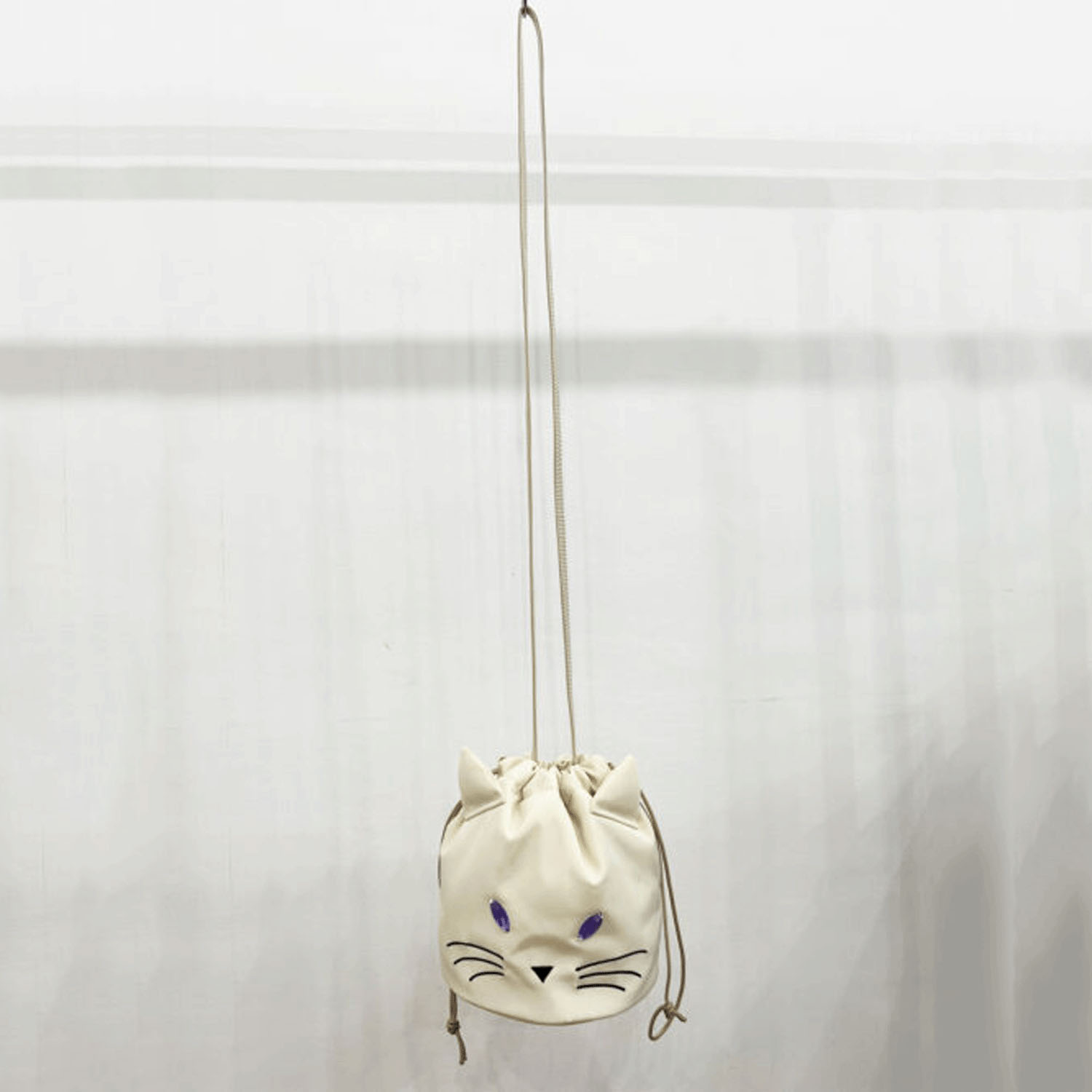キャットフェイス巾着ショルダーバッグ - 画像11