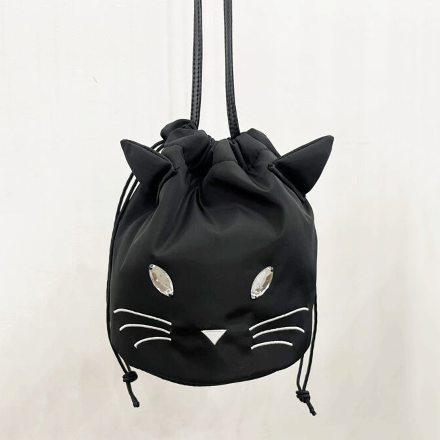 キャットフェイス巾着ショルダーバッグ - 画像7