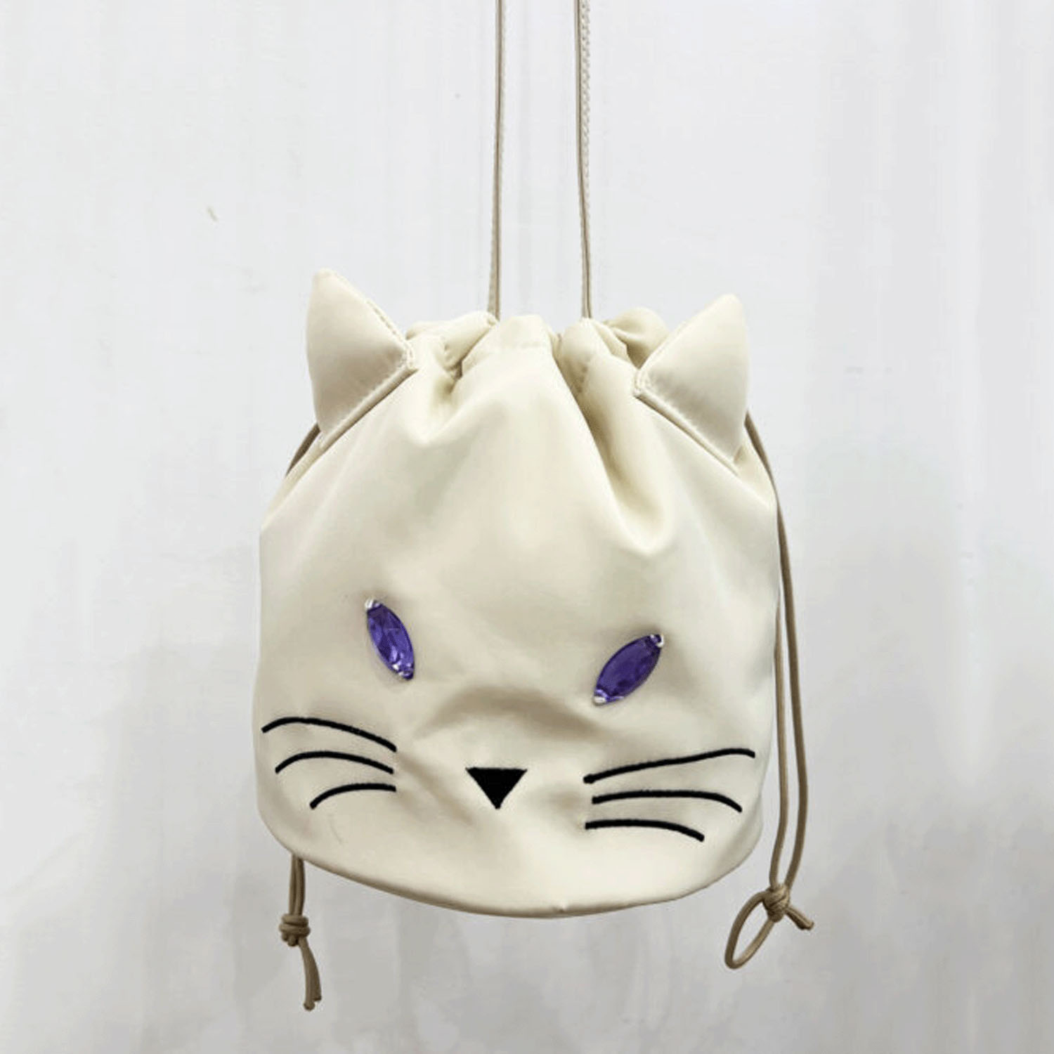 キャットフェイス巾着ショルダーバッグ - 画像10