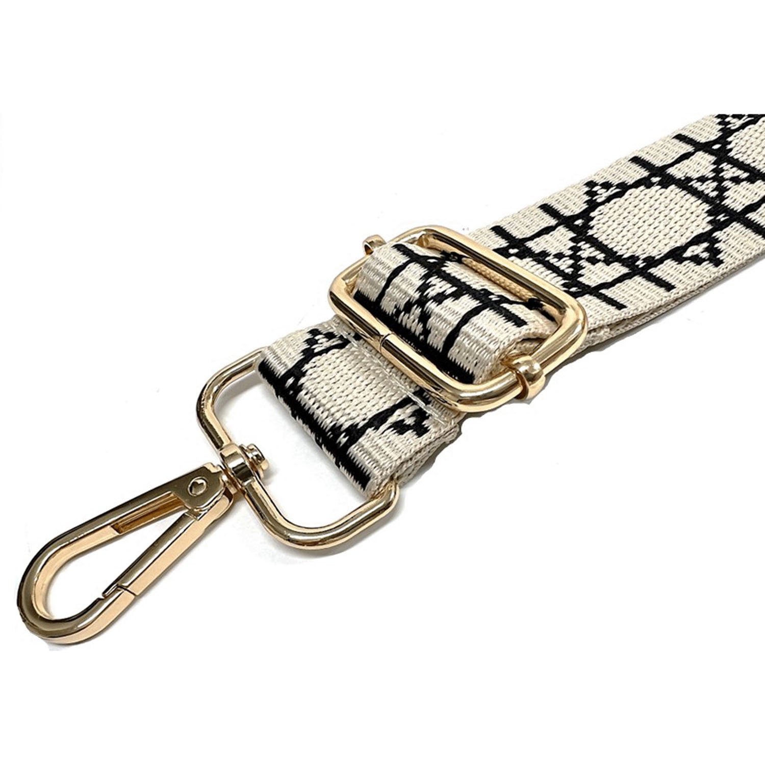 【一番人気】4cm幅 バッグストラップ 幾何学柄 - 画像3