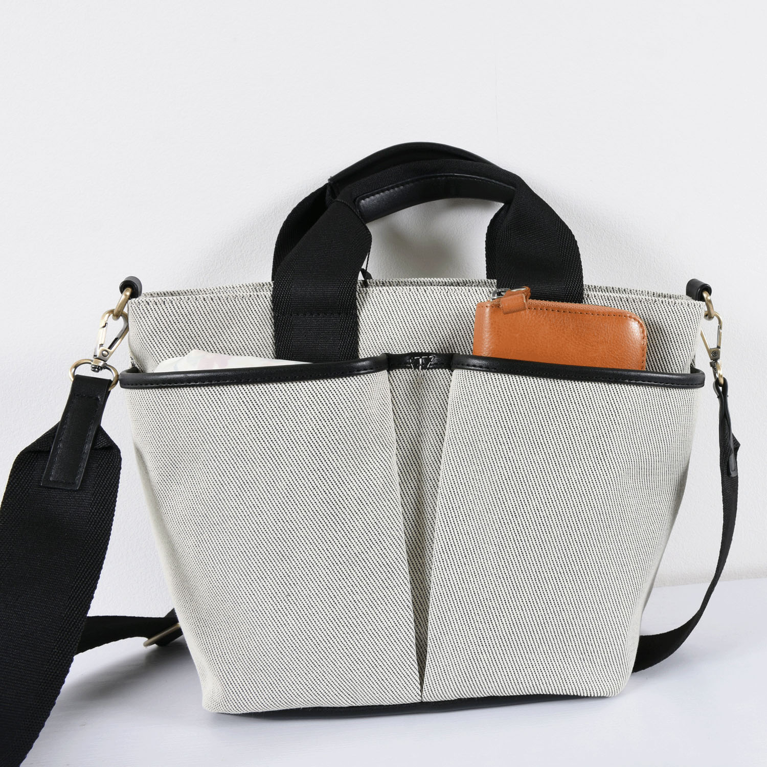 MACARONIC STYLE エルガリーテープハンドルトートバッグM - 画像3