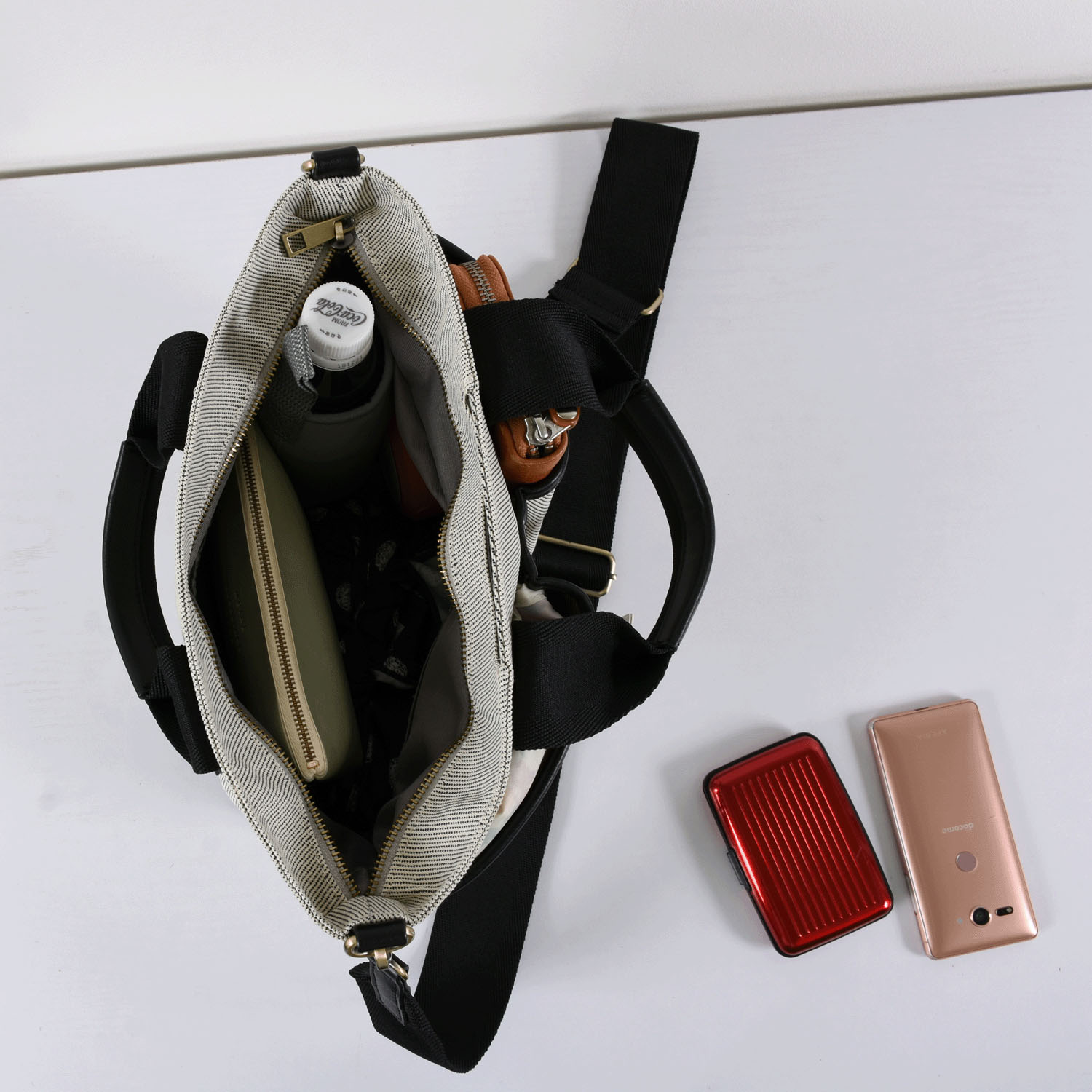 MACARONIC STYLE エルガリーテープハンドルトートバッグM - 画像5