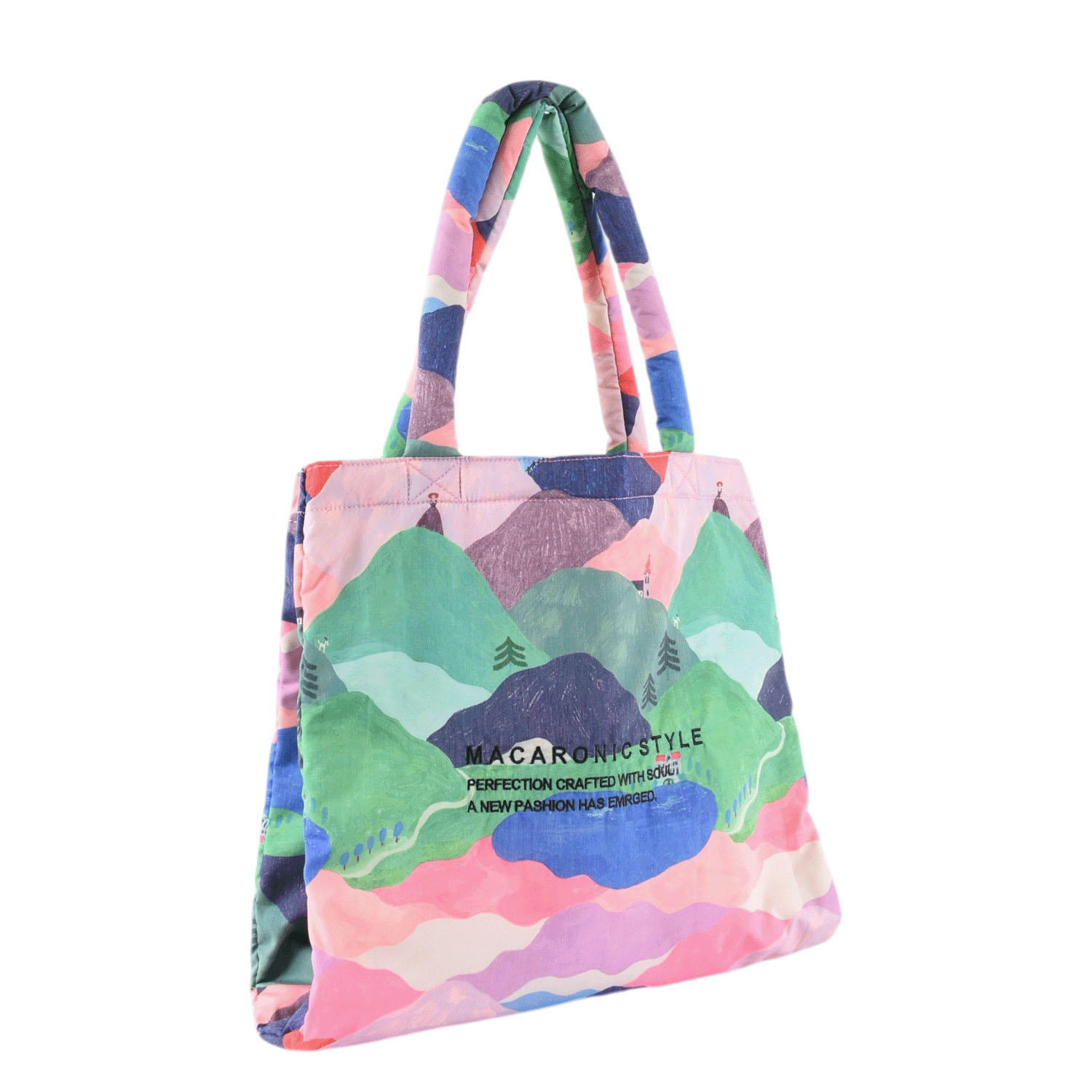 MACARONIC STYLE マルチ柄ものトートバッグ - 画像3