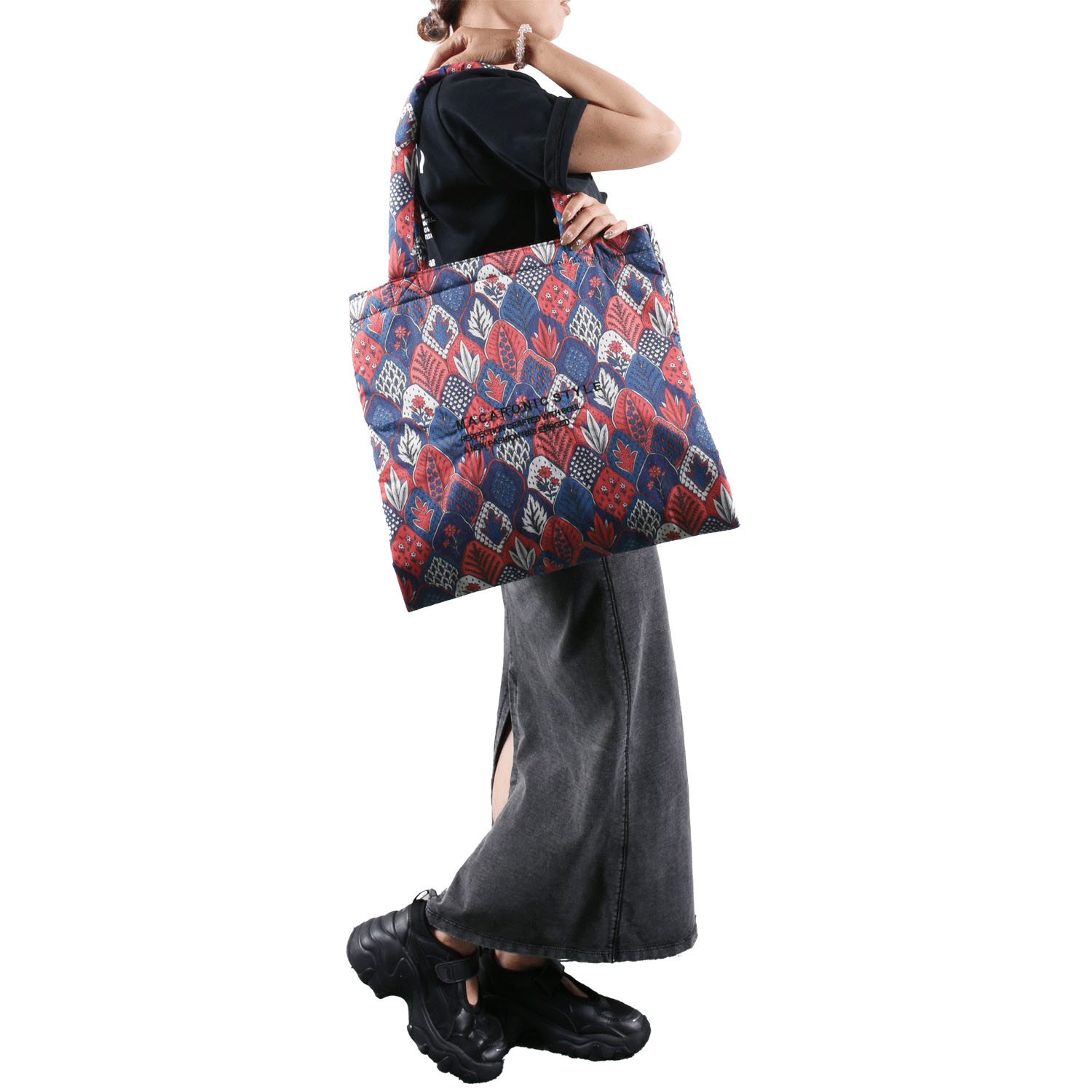 MACARONIC STYLE マルチ柄ものトートバッグ