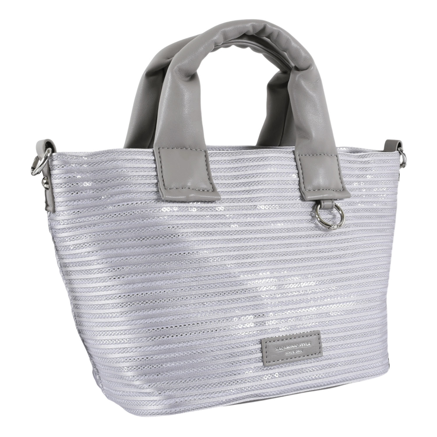 【90－00 在庫ある分で終了】MACARONIC STYLE ボーダースパンコール2WAYバッグ - 画像3