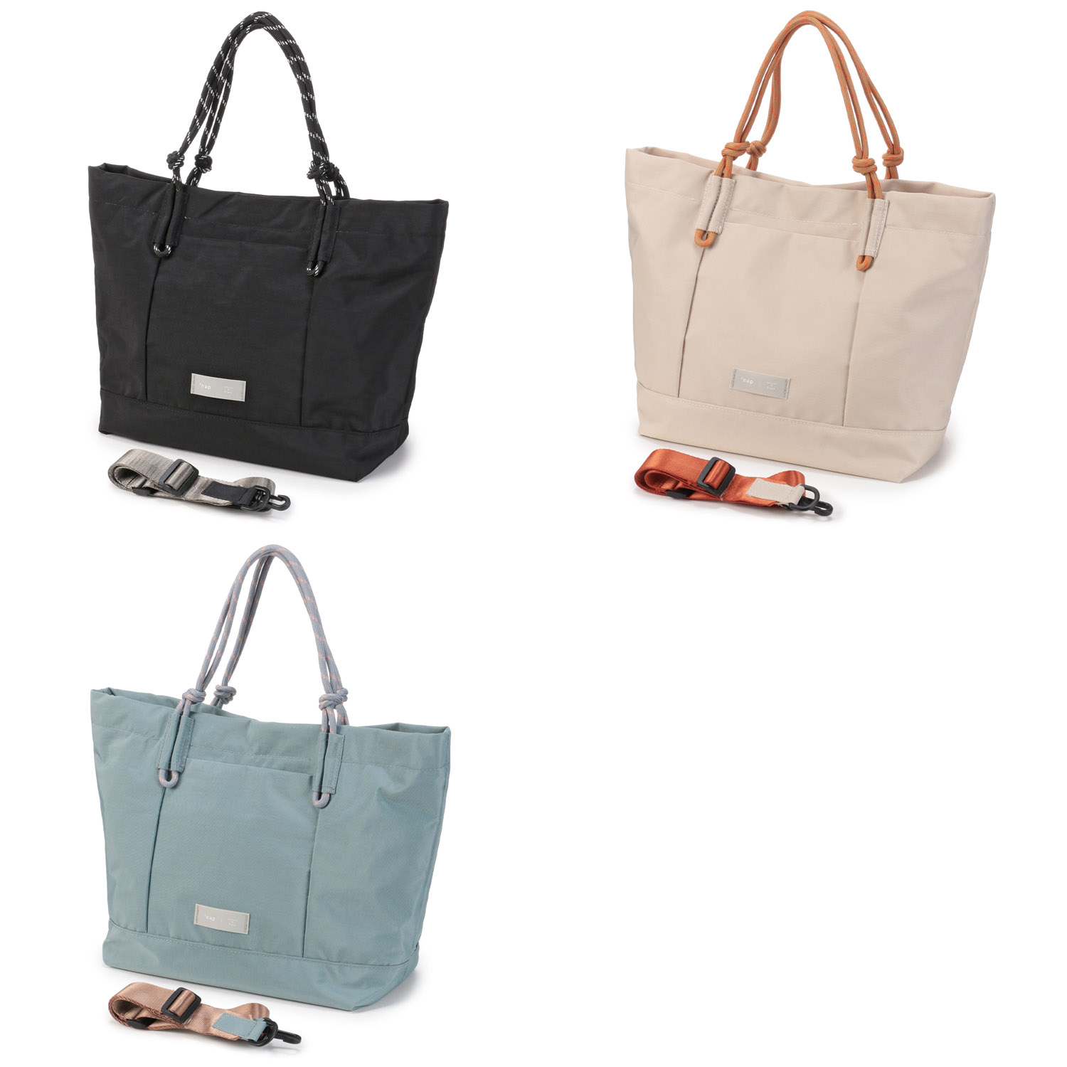 nap ロープハンドル軽量トートバッグ