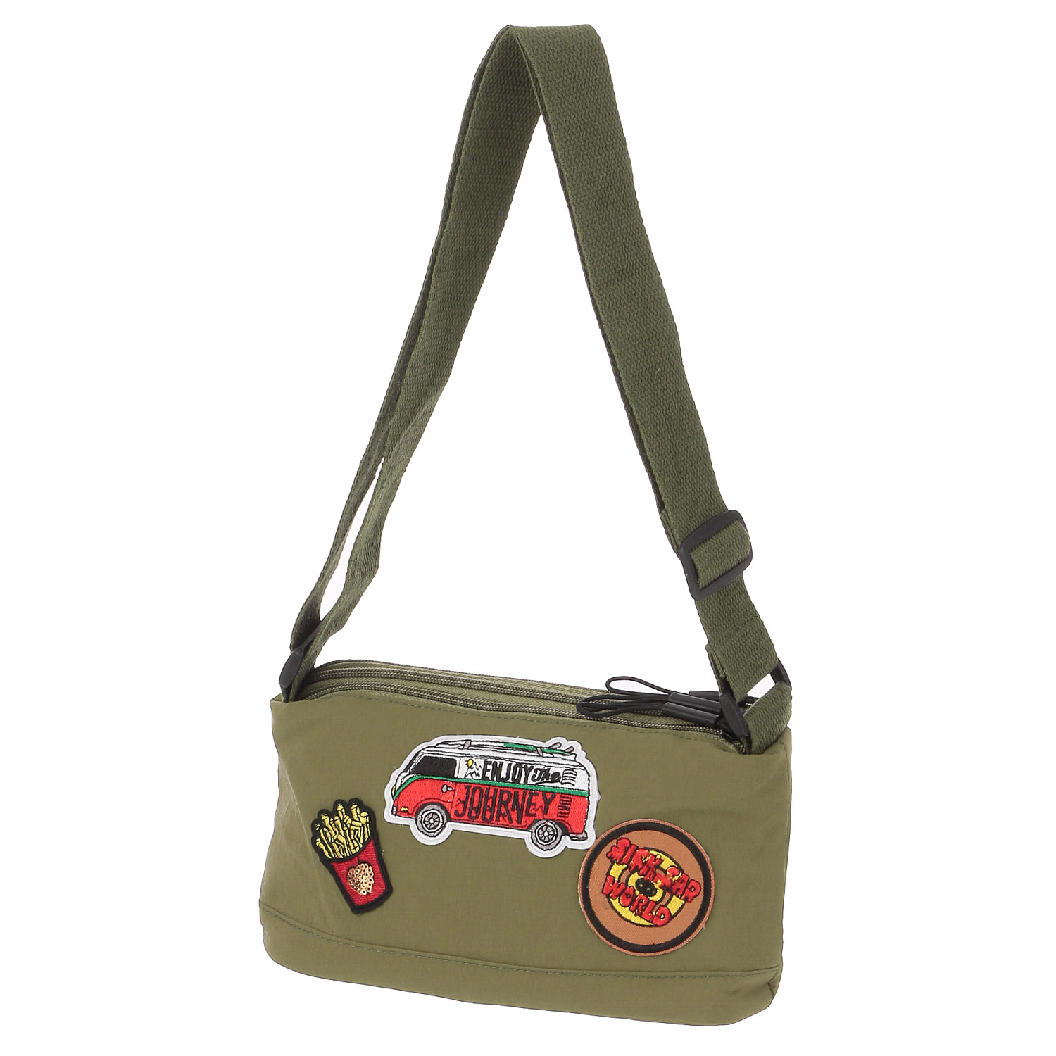 かわいいワッペン付きショルダーバッグ - 画像4